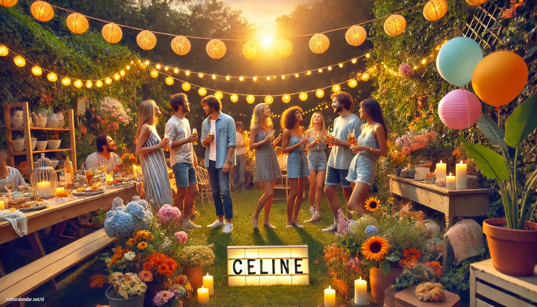 Praznovanje imendana in imena - Celine