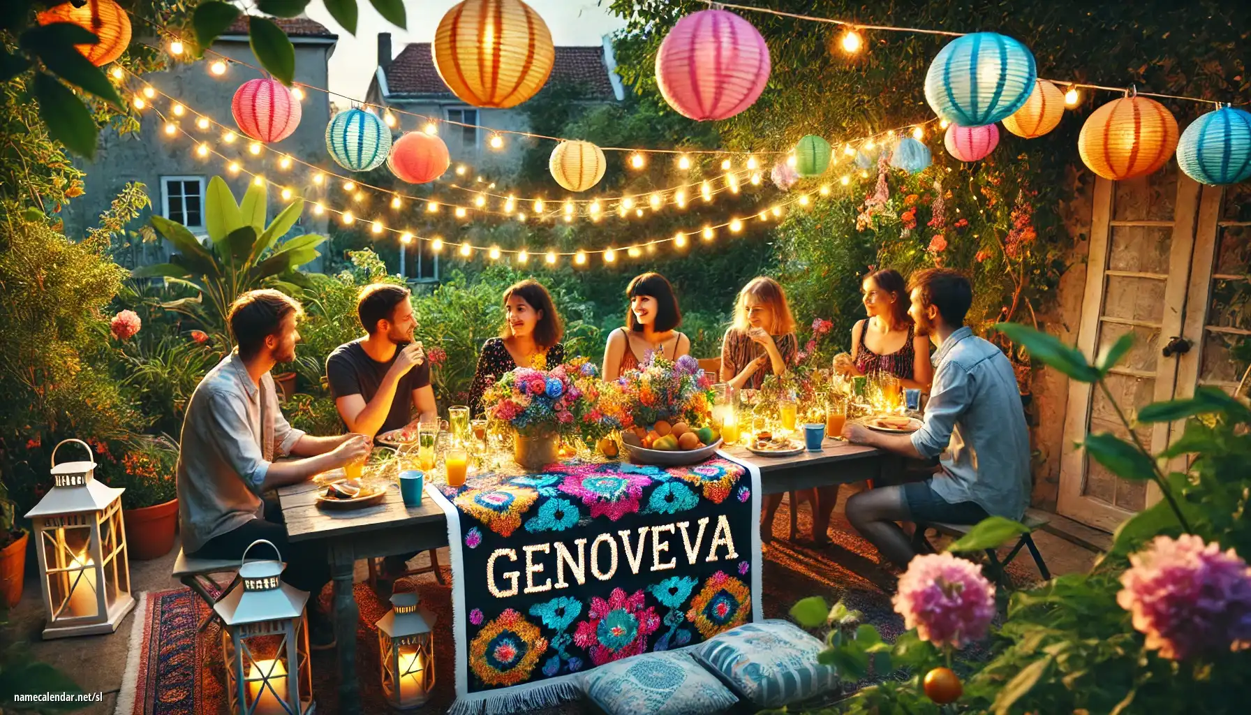 Praznovanje imendana in imena - Genovéva