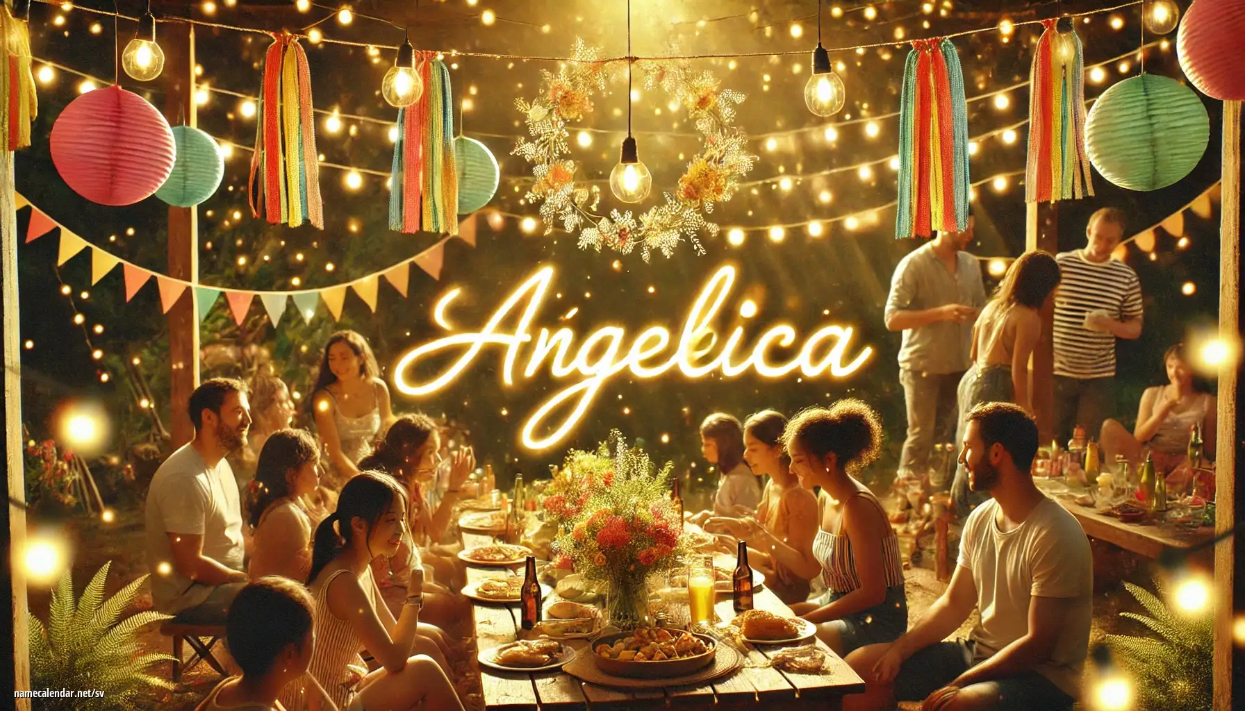 Firande av namnsdag och namn - Ángelica