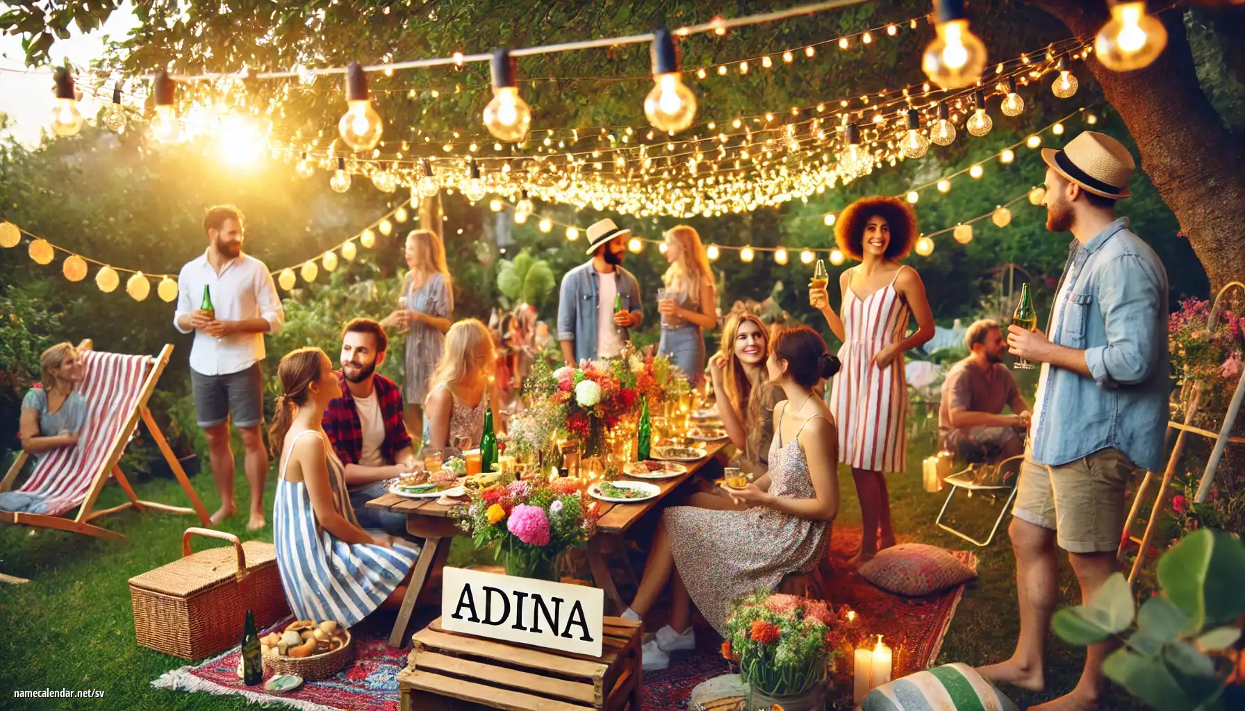 Firande av namnsdag och namn - Adina
