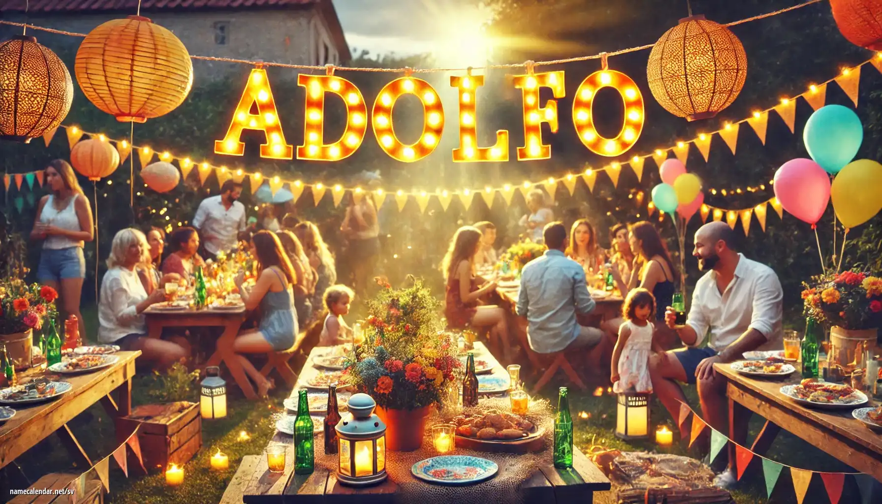 Firande av namnsdag och namn - Adolfo