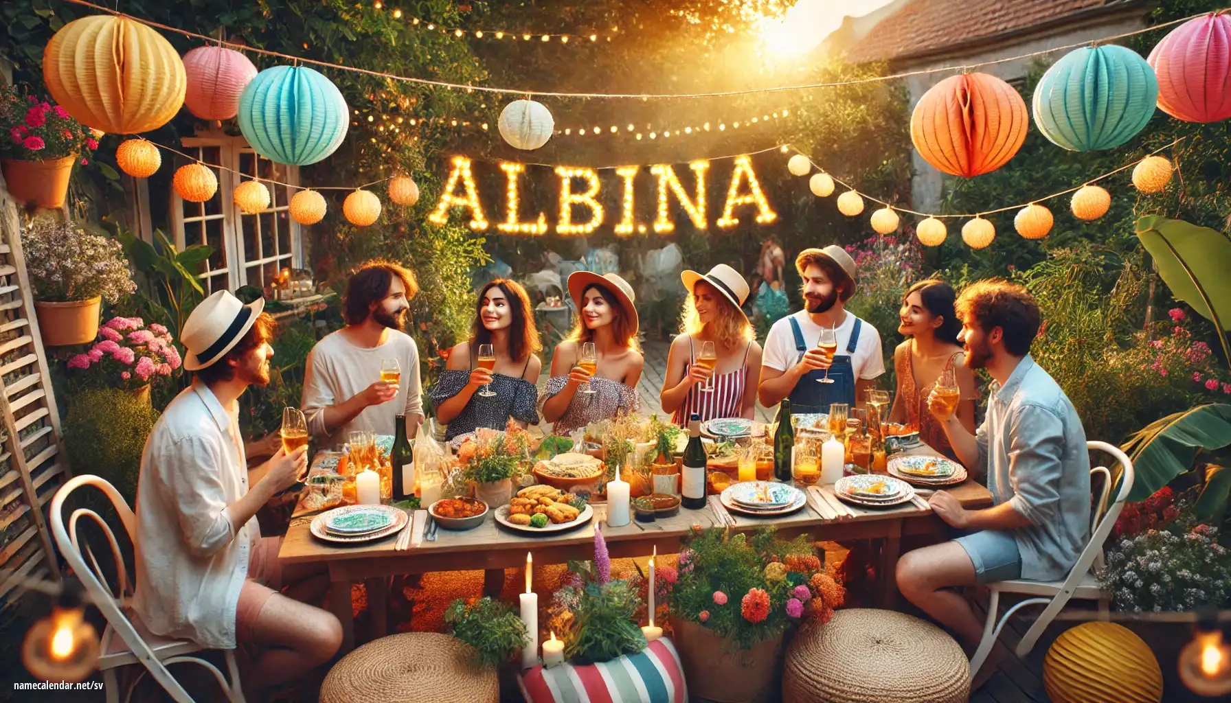 Firande av namnsdag och namn - Albína