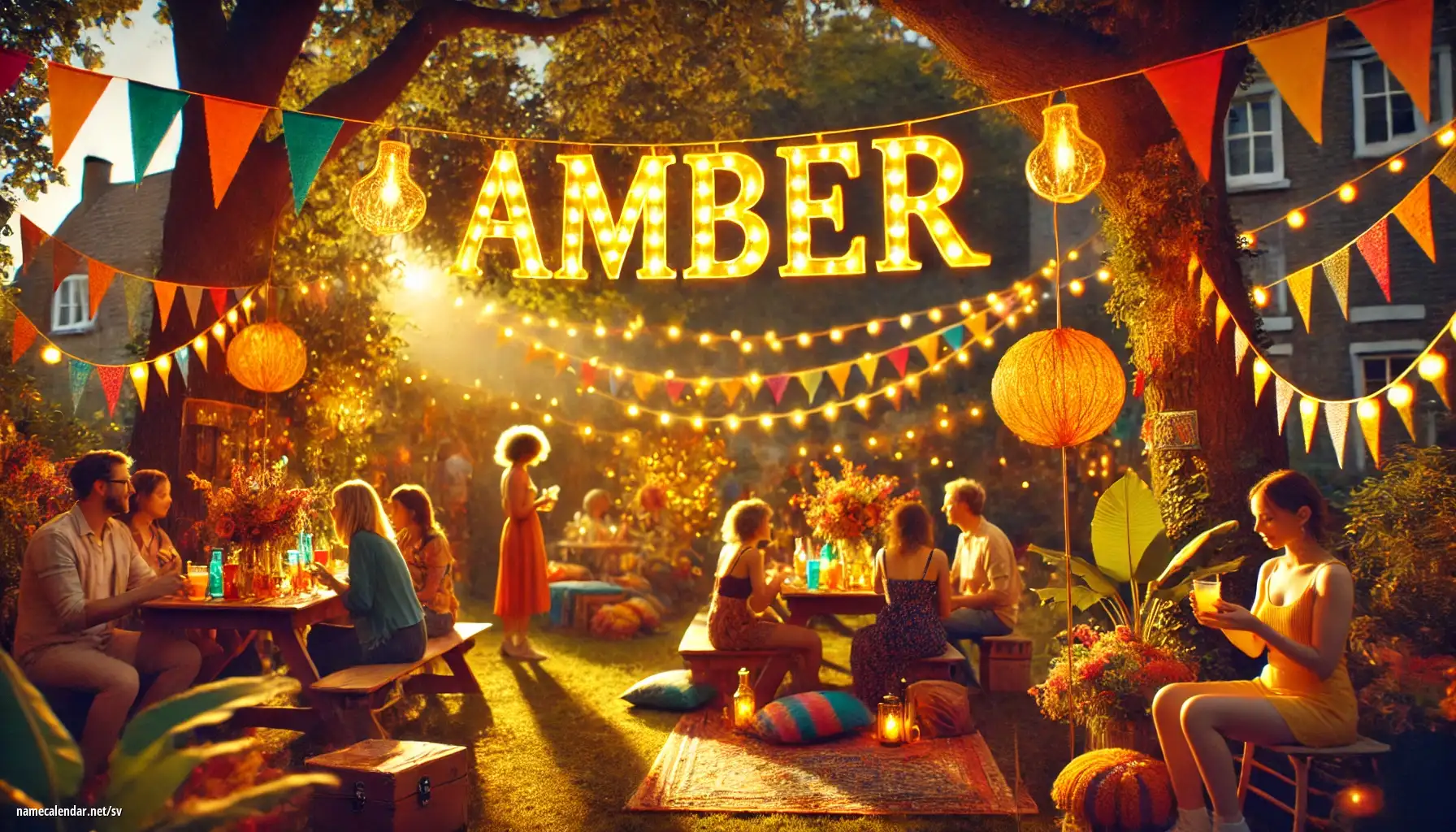 Firande av namnsdag och namn - Amber