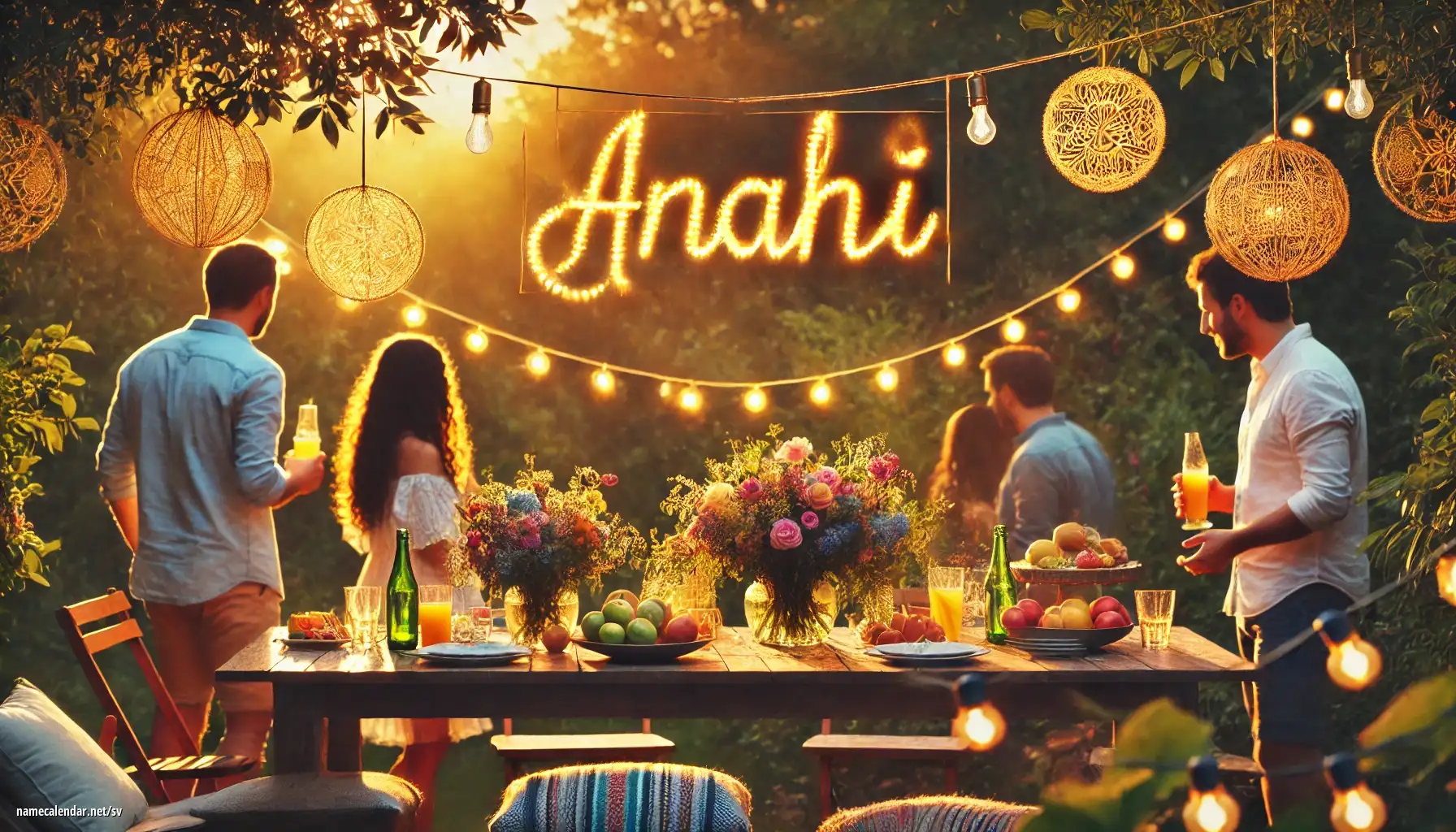 Firande av namnsdag och namn - Anahi