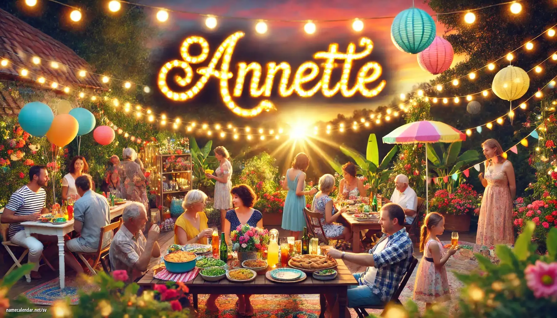 Firande av namnsdag och namn - Annette