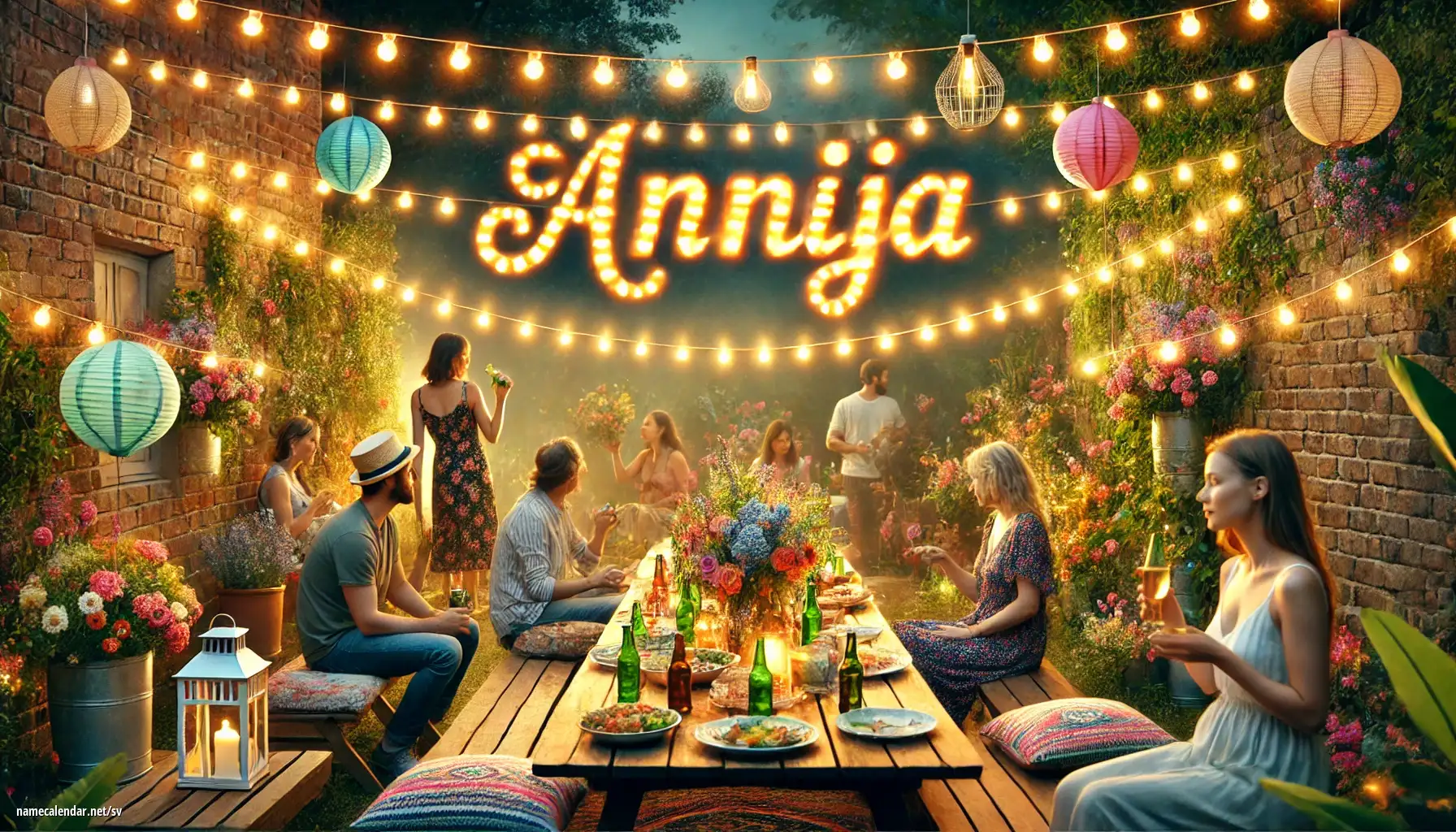 Firande av namnsdag och namn - Annija