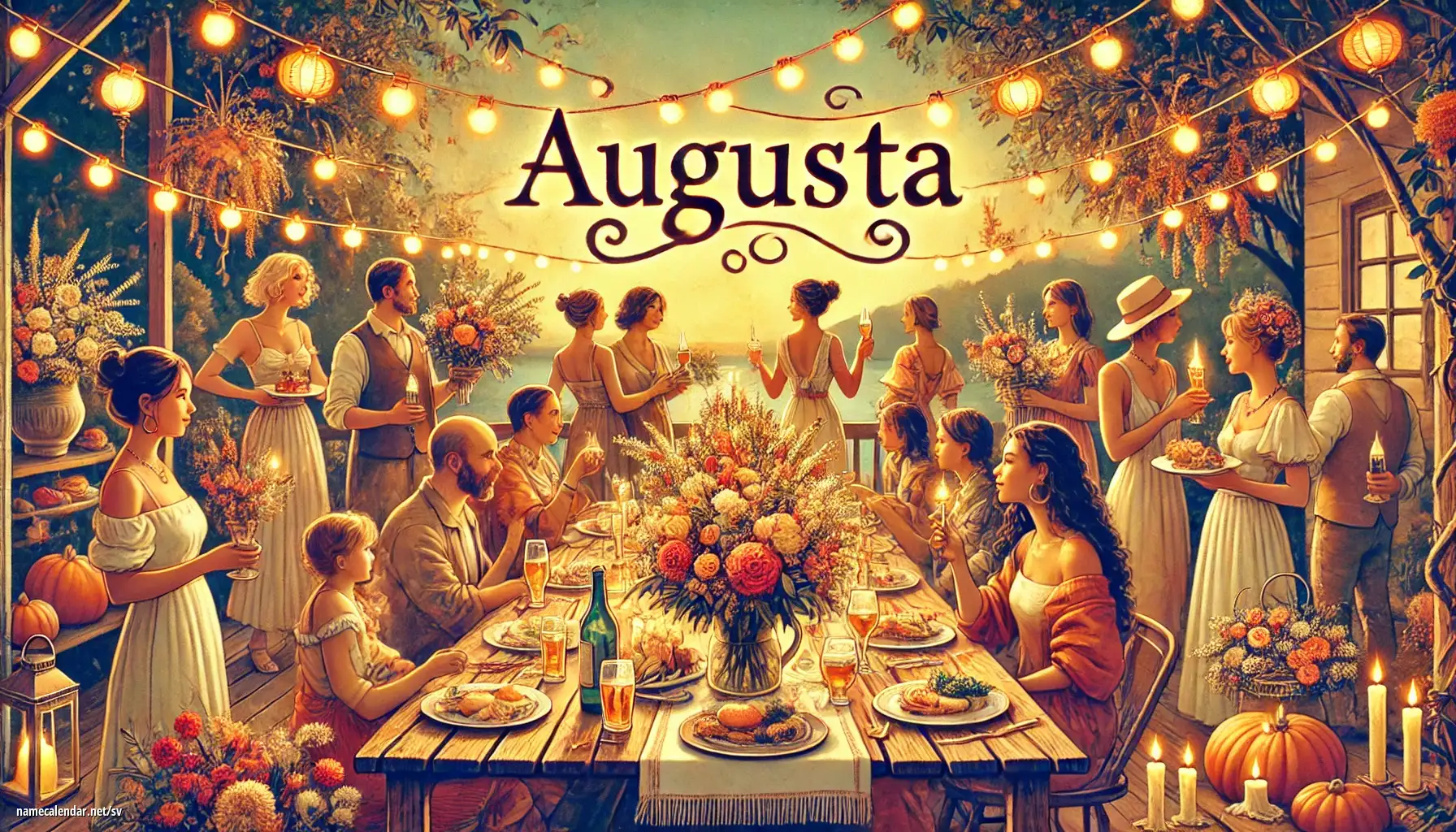 Firande av namnsdag och namn - Augusta