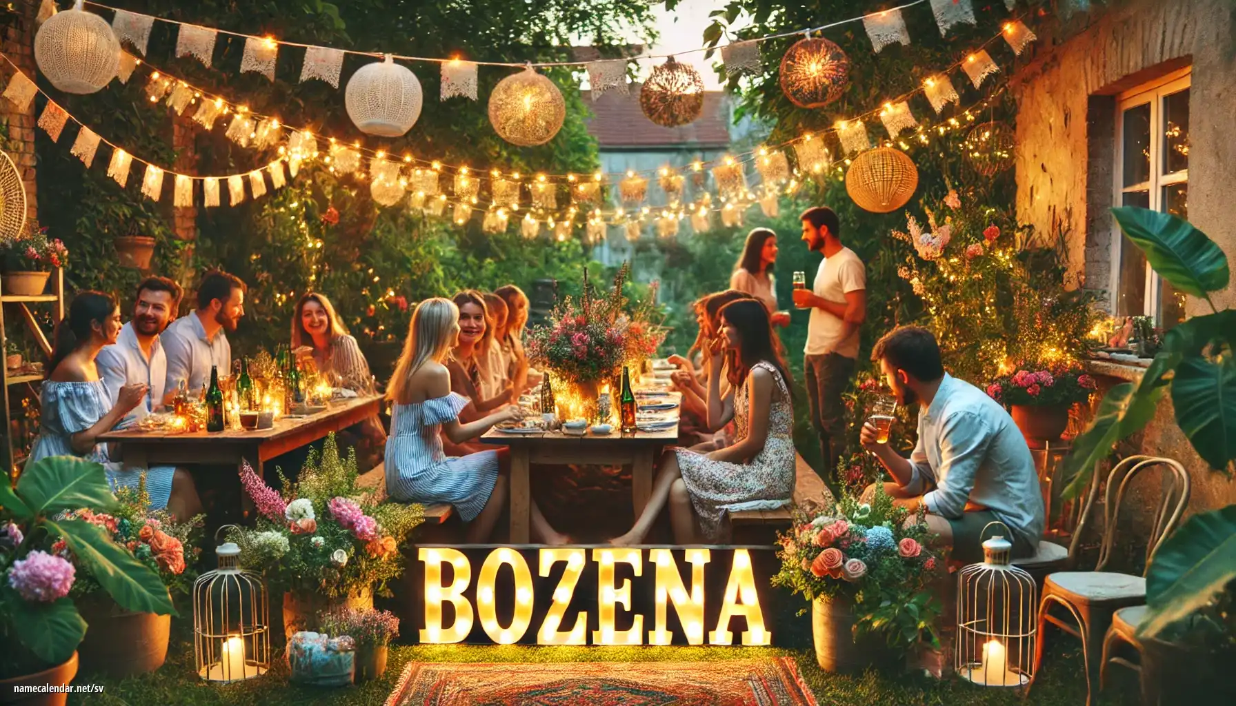 Firande av namnsdag och namn - Božena