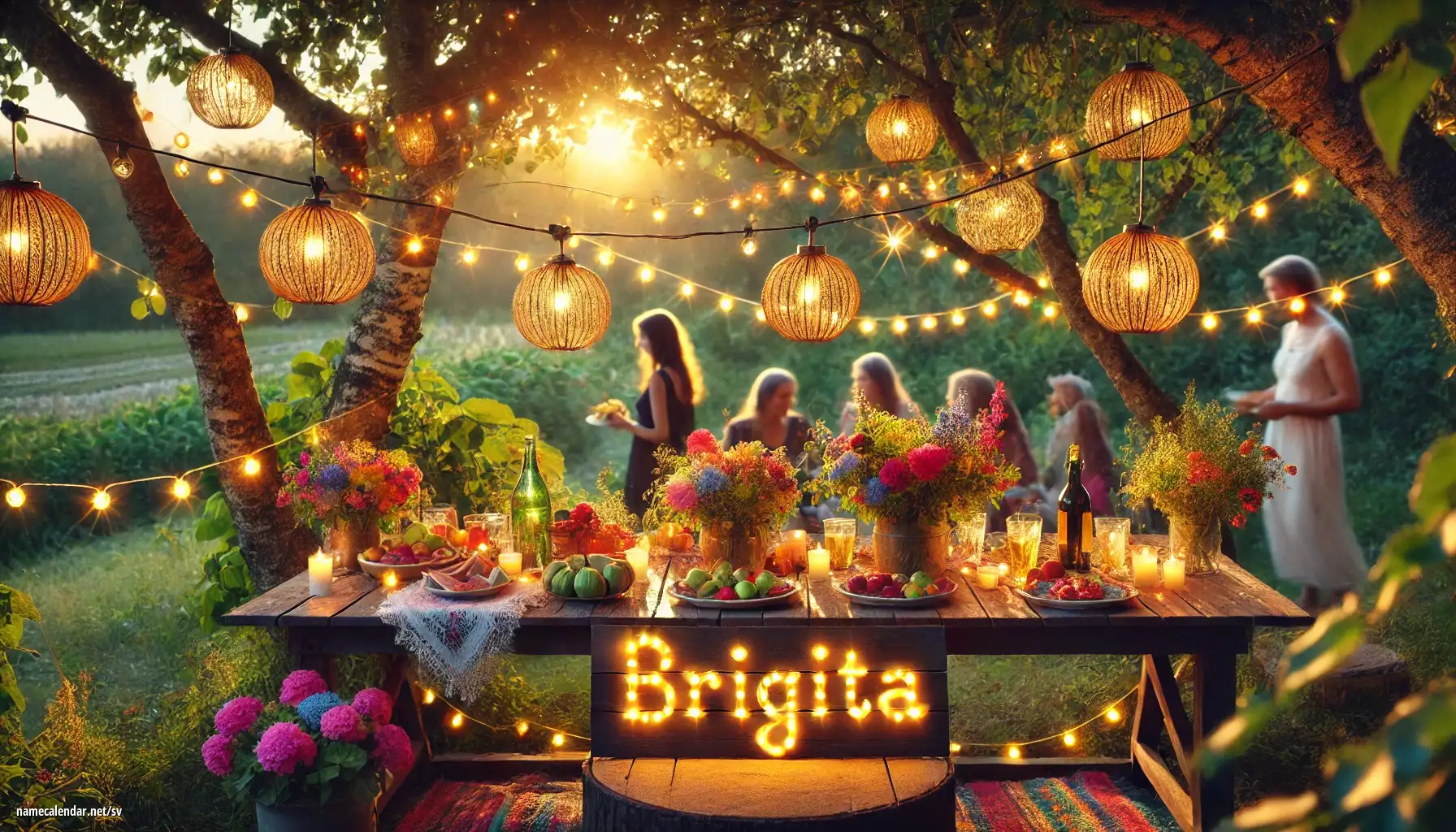 Firande av namnsdag och namn - Brigita