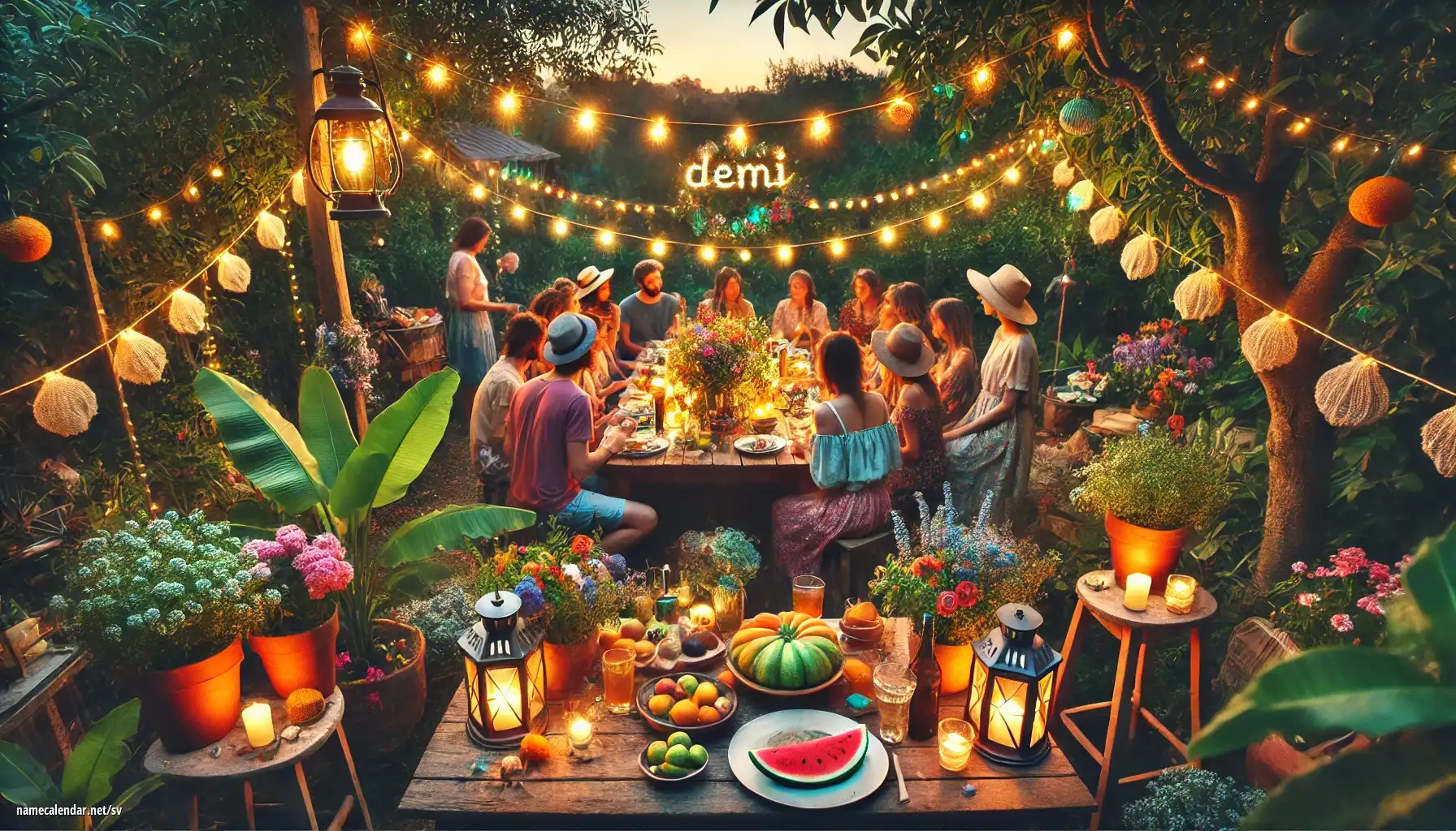 Firande av namnsdag och namn - Demi