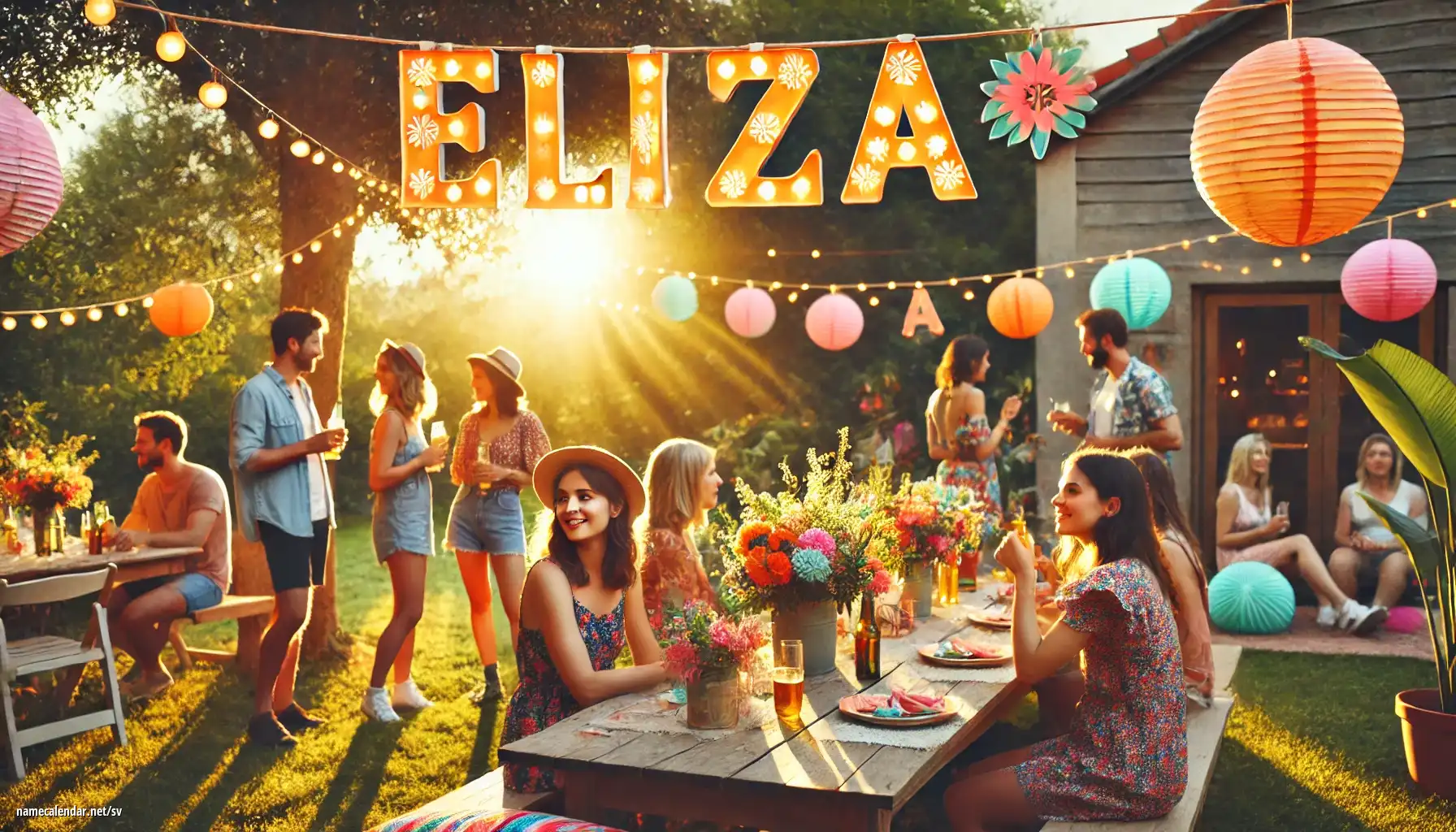 Firande av namnsdag och namn - Eliza