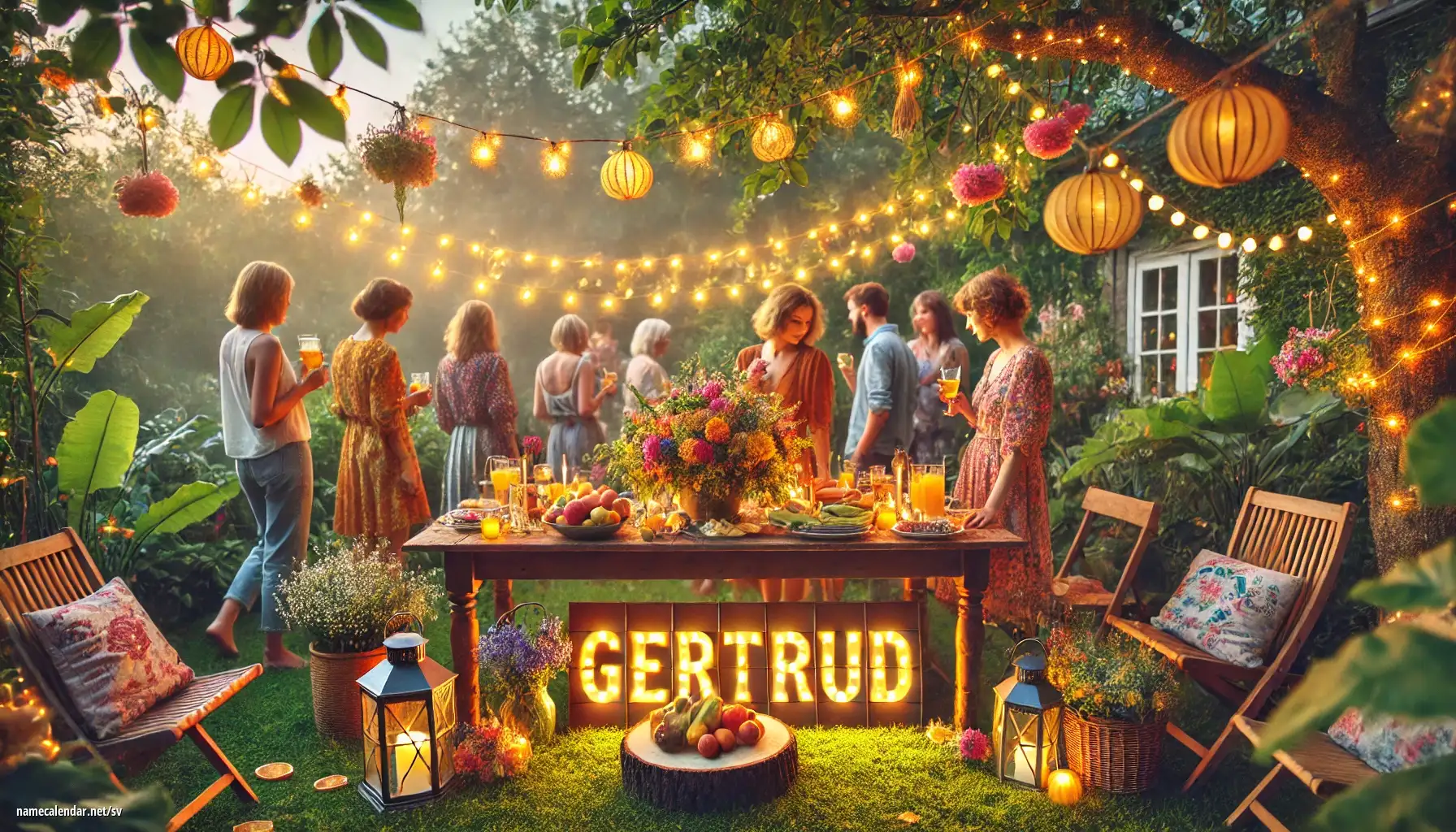 Firande av namnsdag och namn - Gertrud