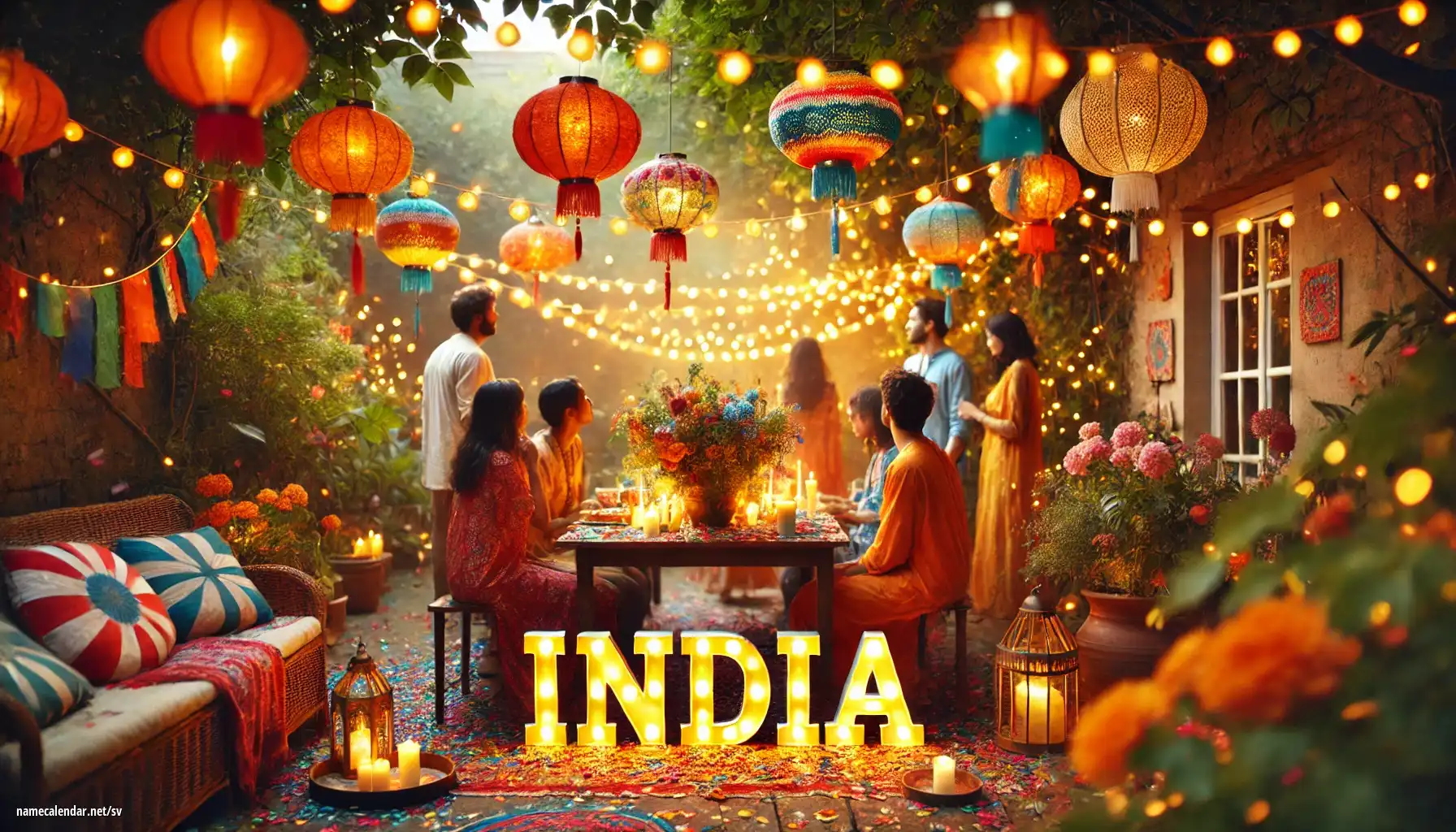 Firande av namnsdag och namn - India