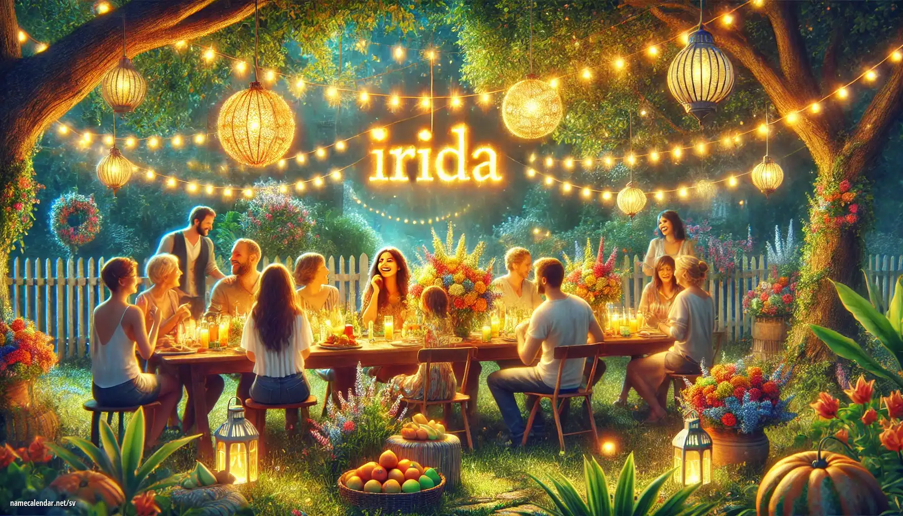 Firande av namnsdag och namn - Irida