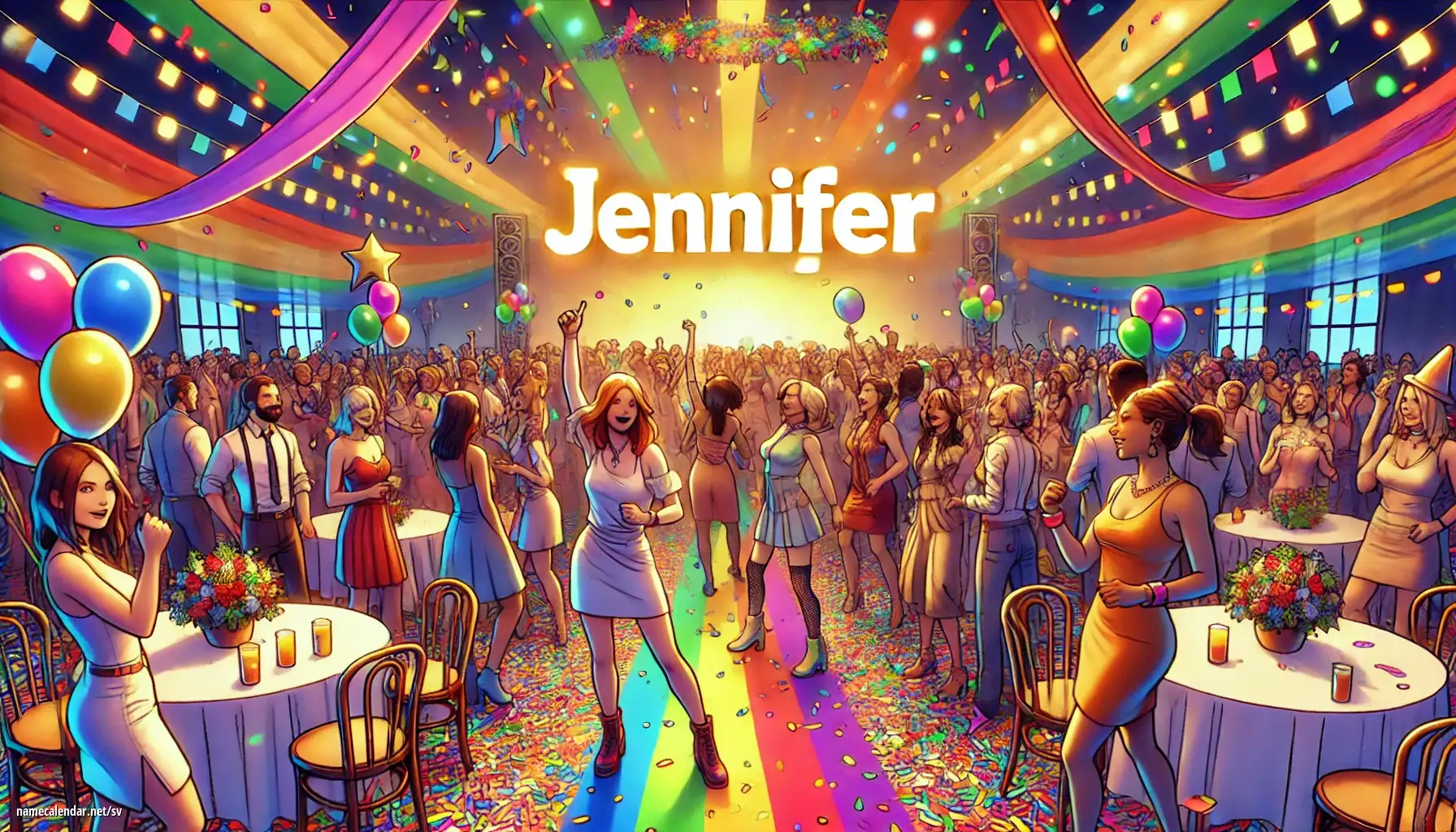 Firande av namnsdag och namn - Jennifer