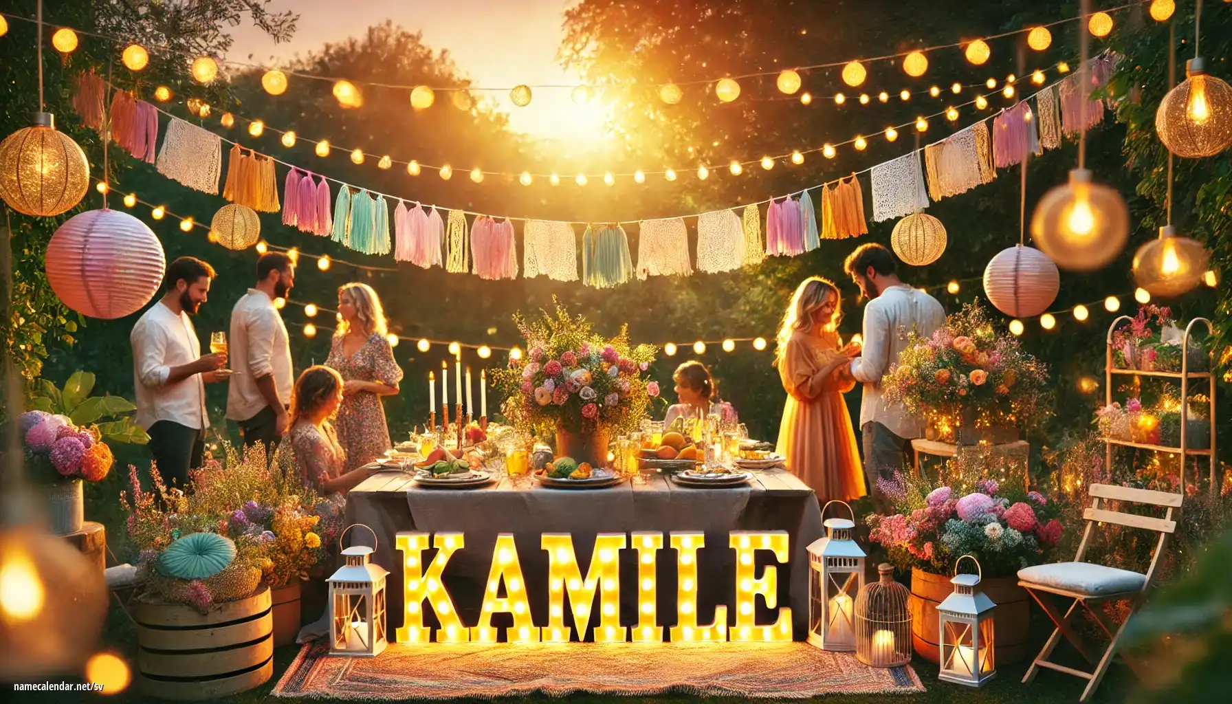 Firande av namnsdag och namn - Kamile