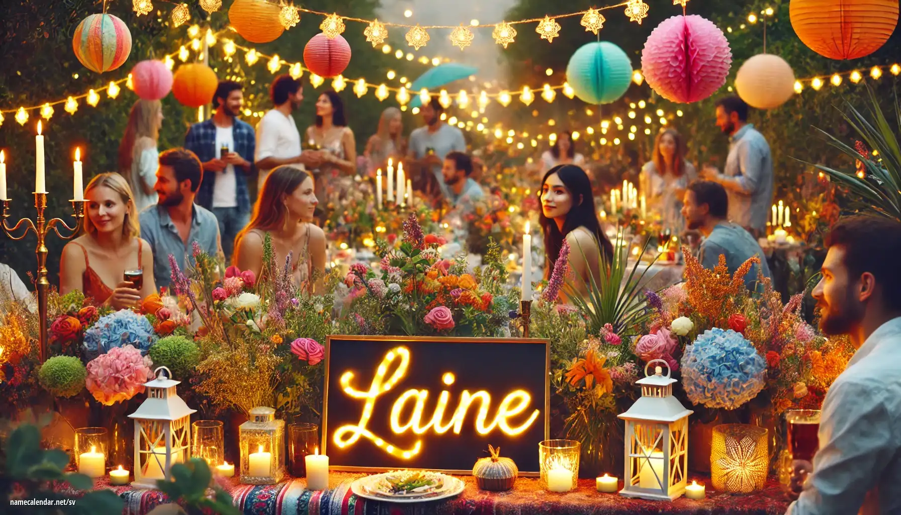 Firande av namnsdag och namn - Laine