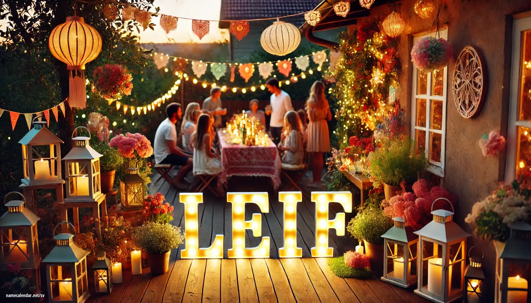 Firande av namnsdag och namn - Leif