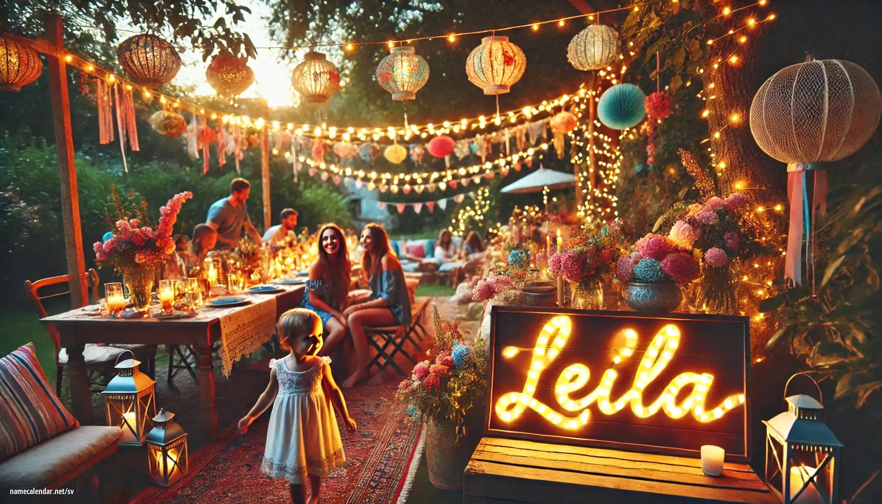 Firande av namnsdag och namn - Leila