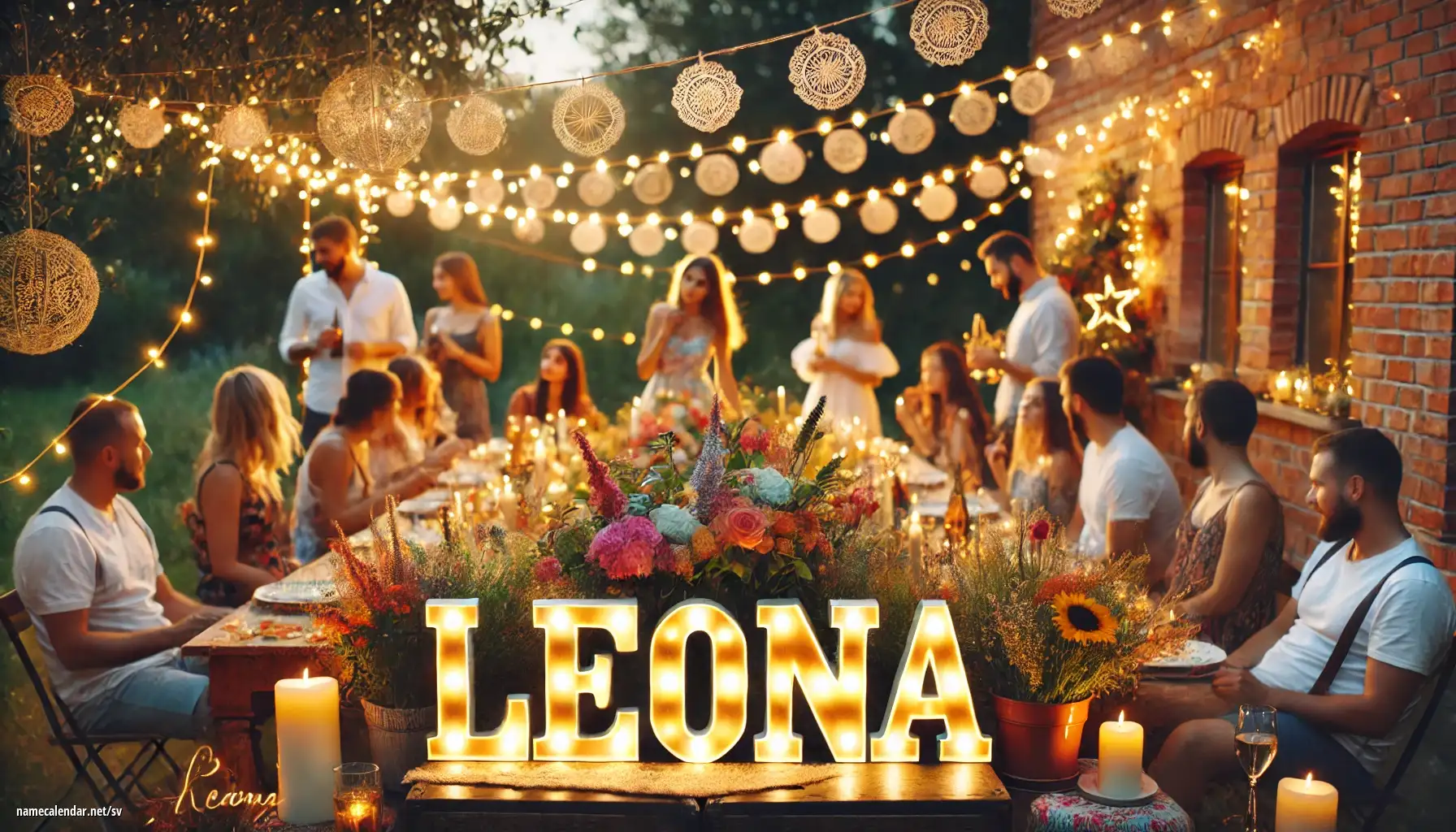 Firande av namnsdag och namn - Leona