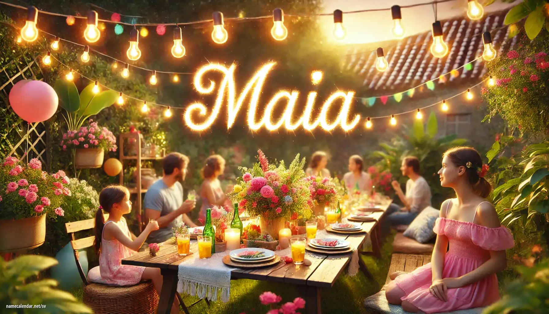 Firande av namnsdag och namn - Maia