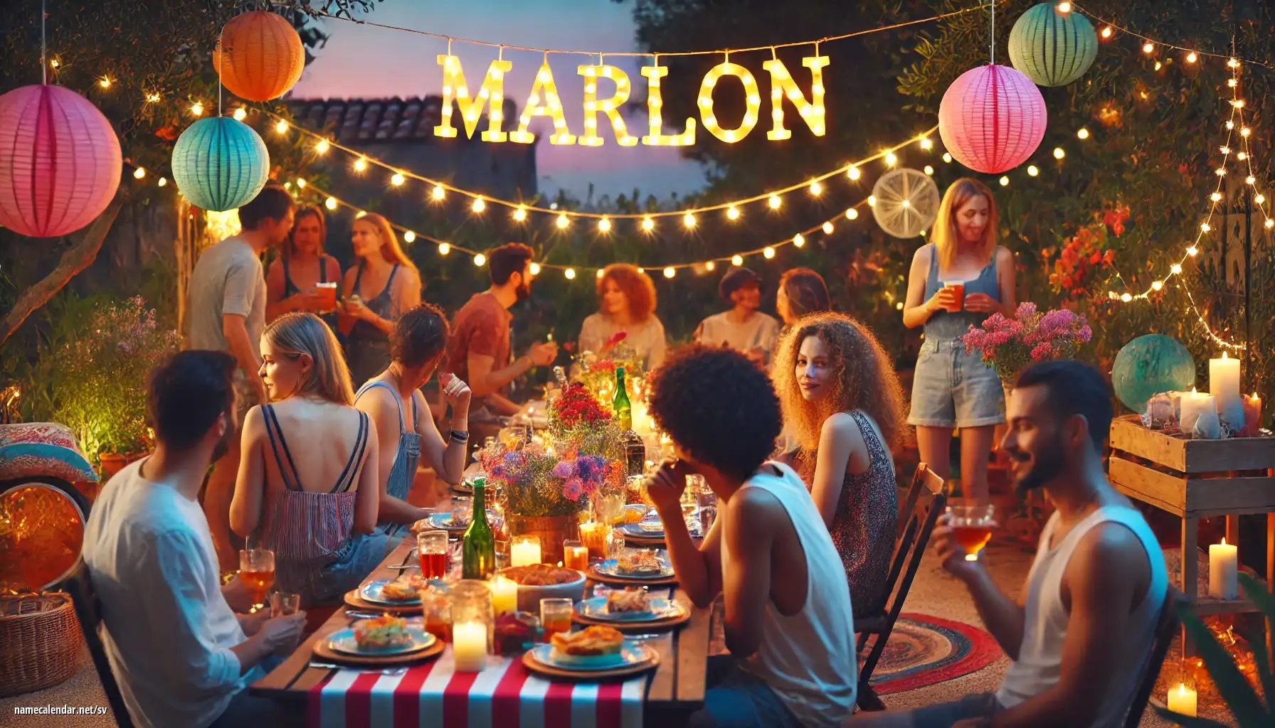 Firande av namnsdag och namn - Marlon