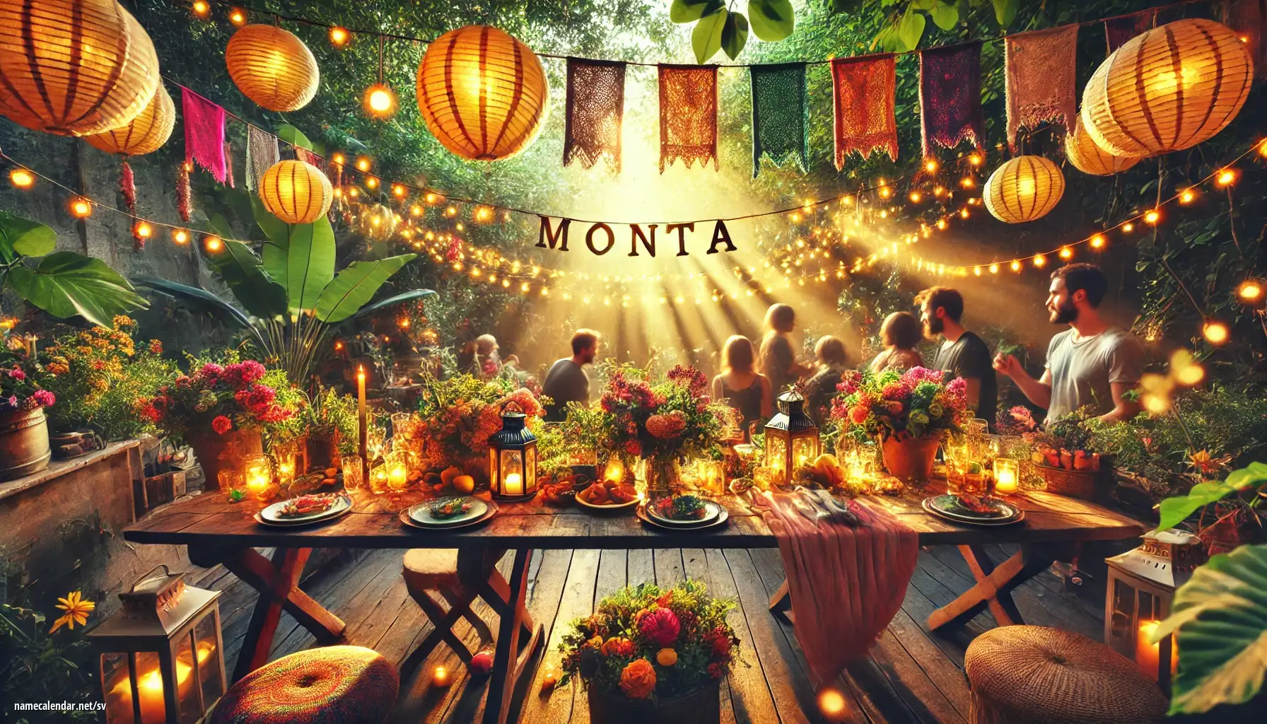 Firande av namnsdag och namn - Monta