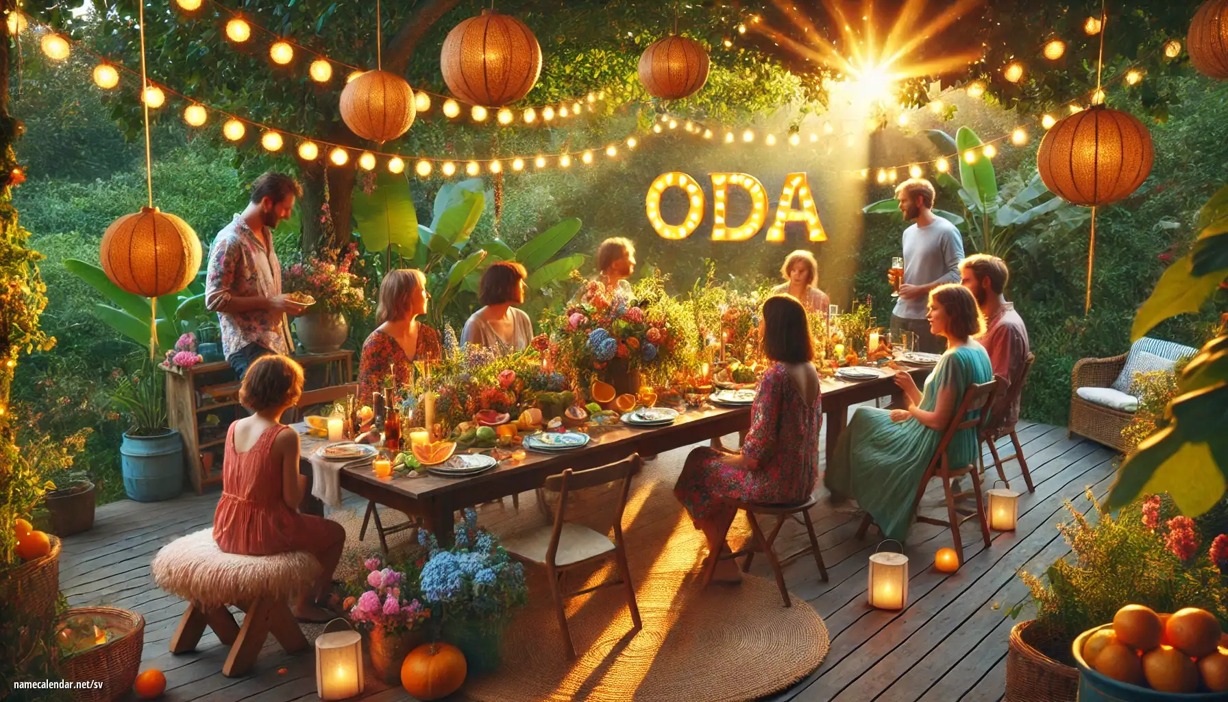 Firande av namnsdag och namn - Oda