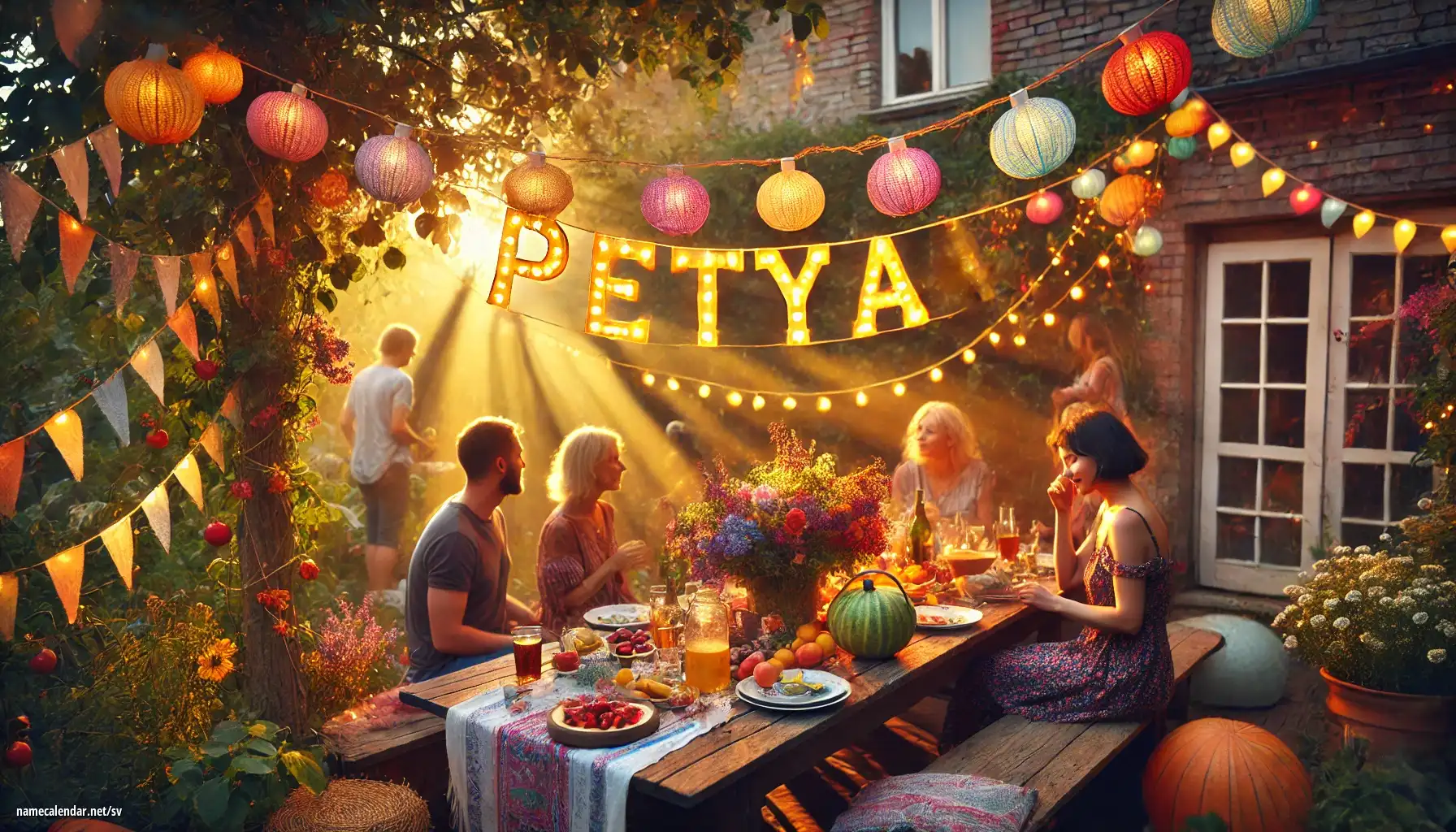 Firande av namnsdag och namn - Petya