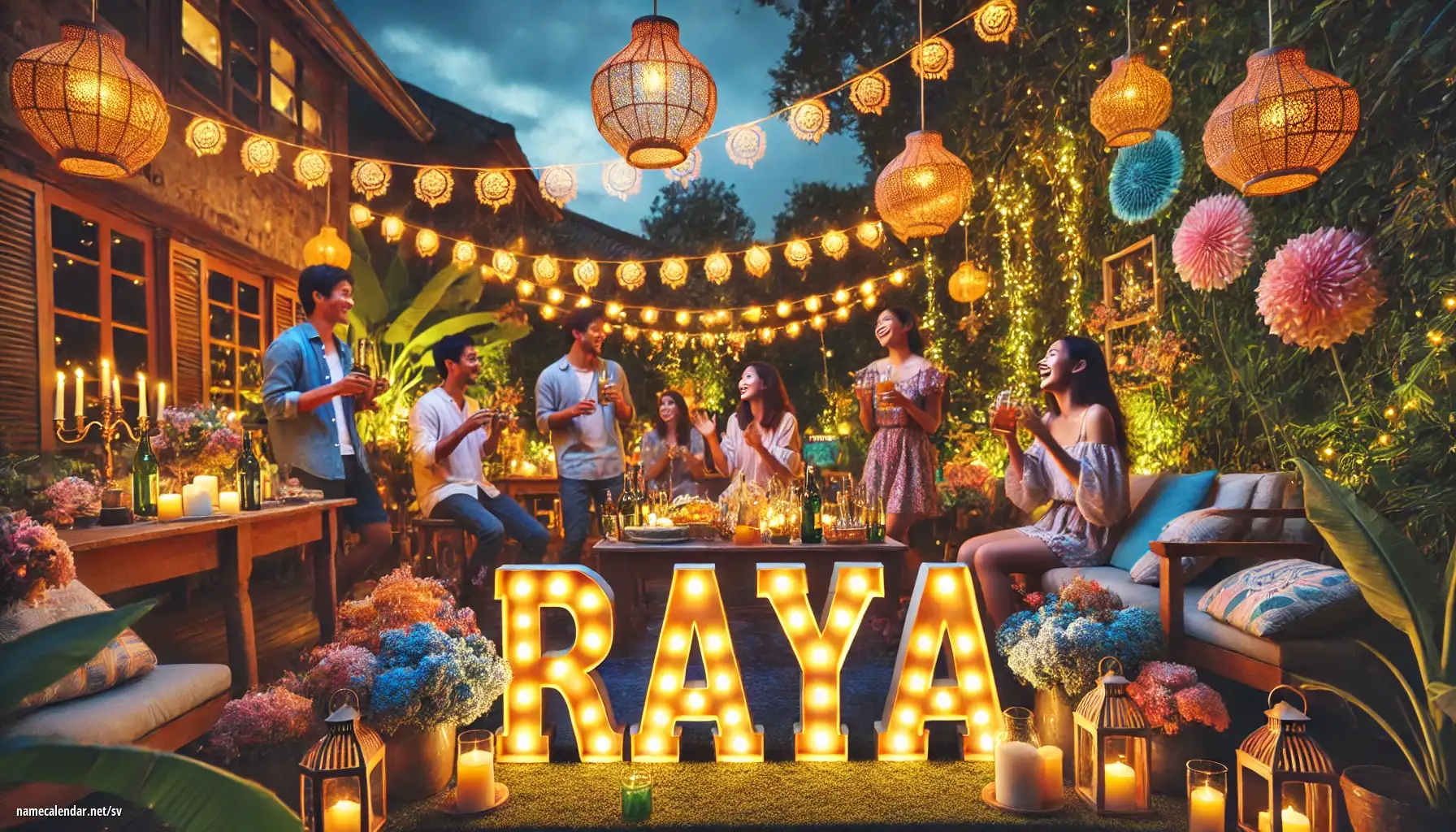 Firande av namnsdag och namn - Raya