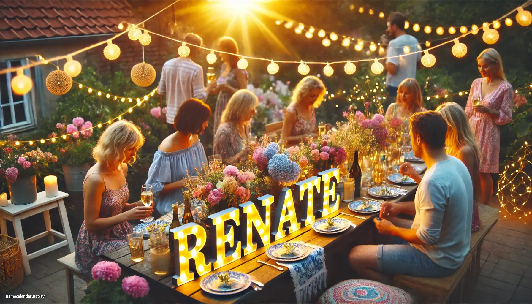 Firande av namnsdag och namn - Renate