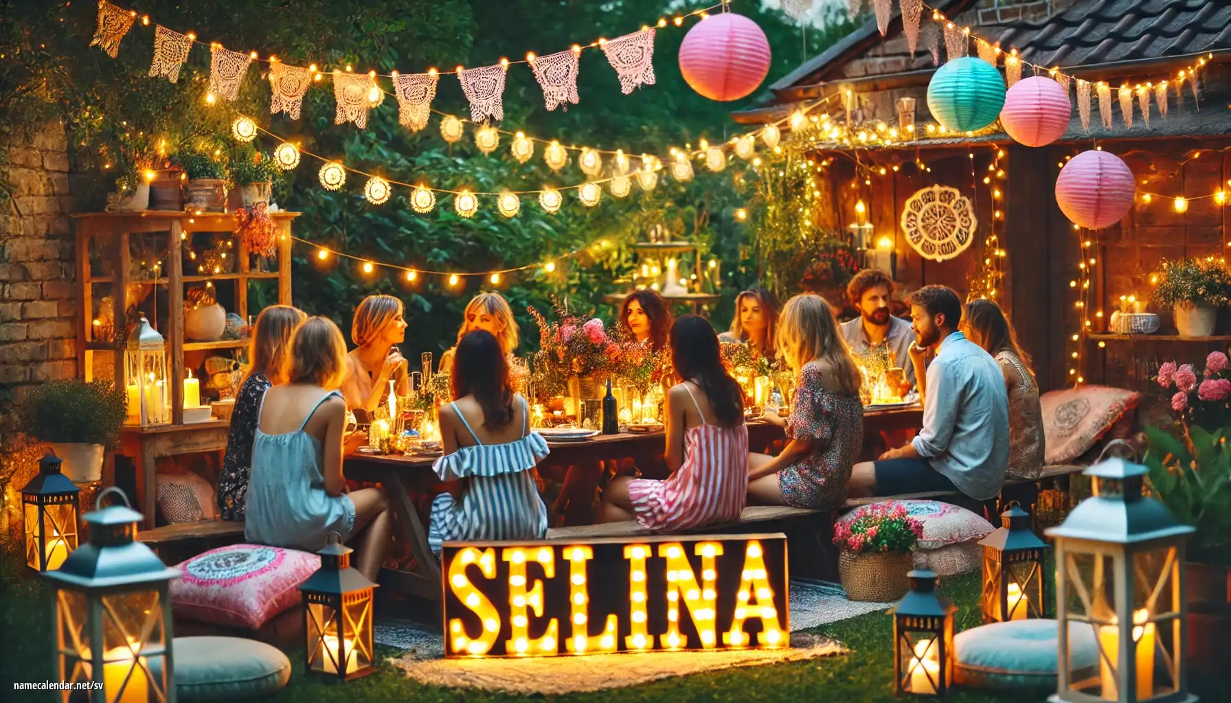 Firande av namnsdag och namn - Selina