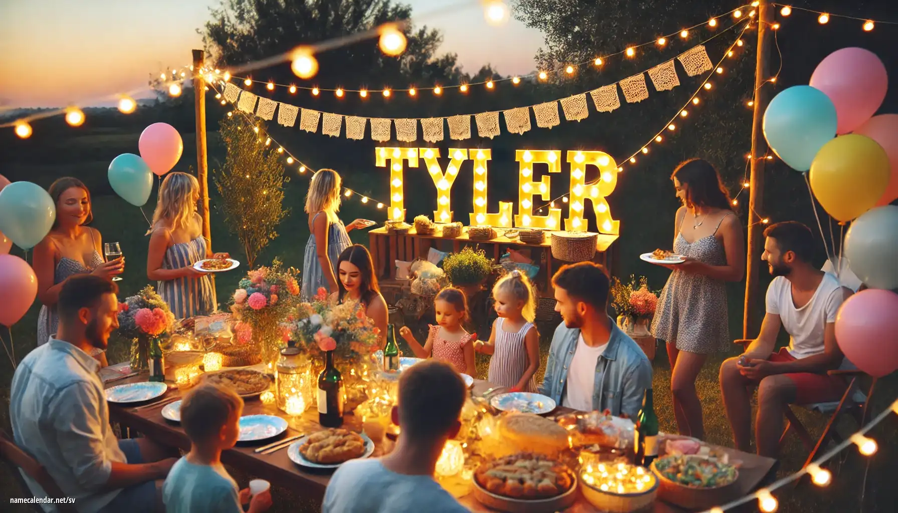 Firande av namnsdag och namn - Tyler