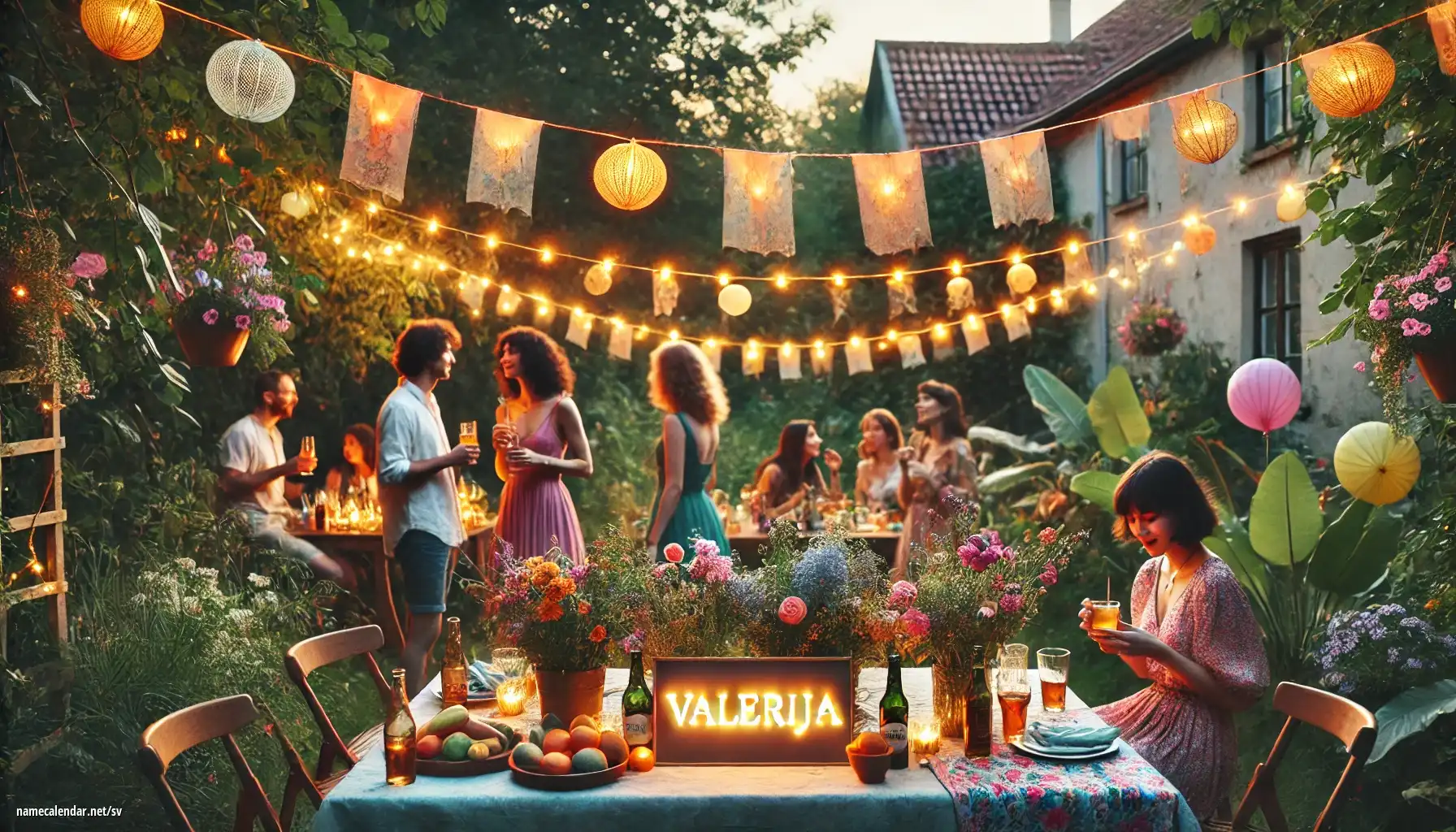Firande av namnsdag och namn - Valerija