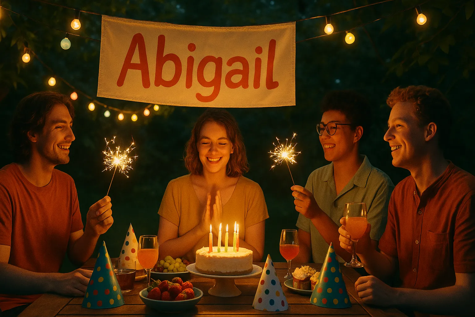 Celebration of name day and name - Abigail