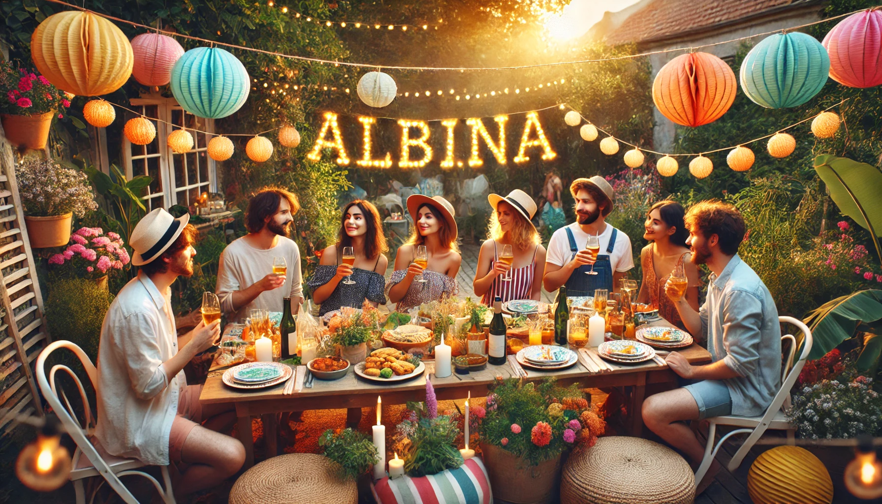 Celebration of name day and name - Albina