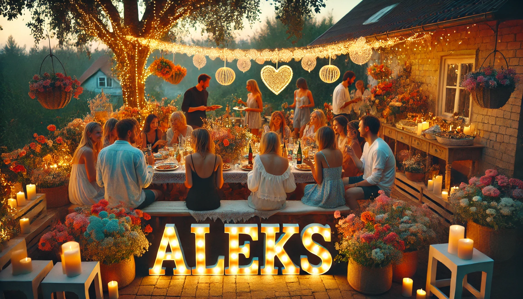Celebration of name day and name - Aleks