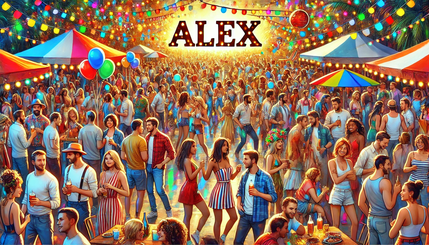 Celebration of name day and name - Alex