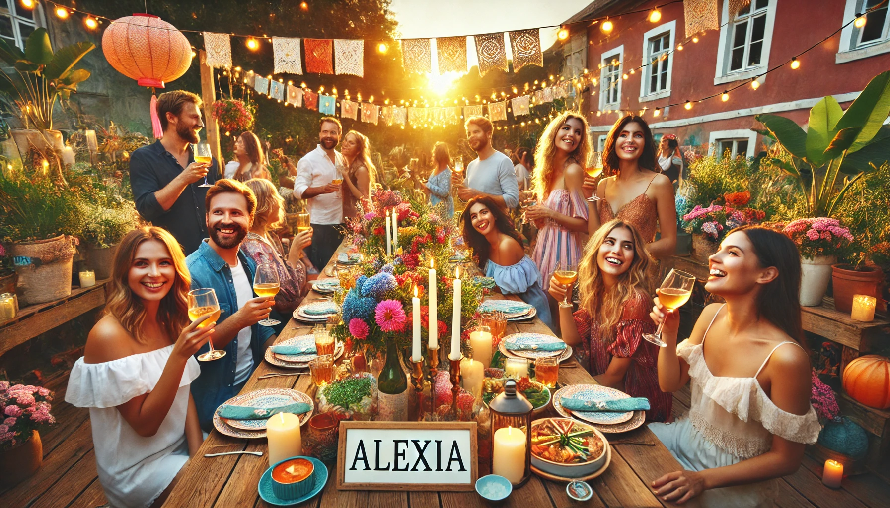 Celebration of name day and name - Alexia