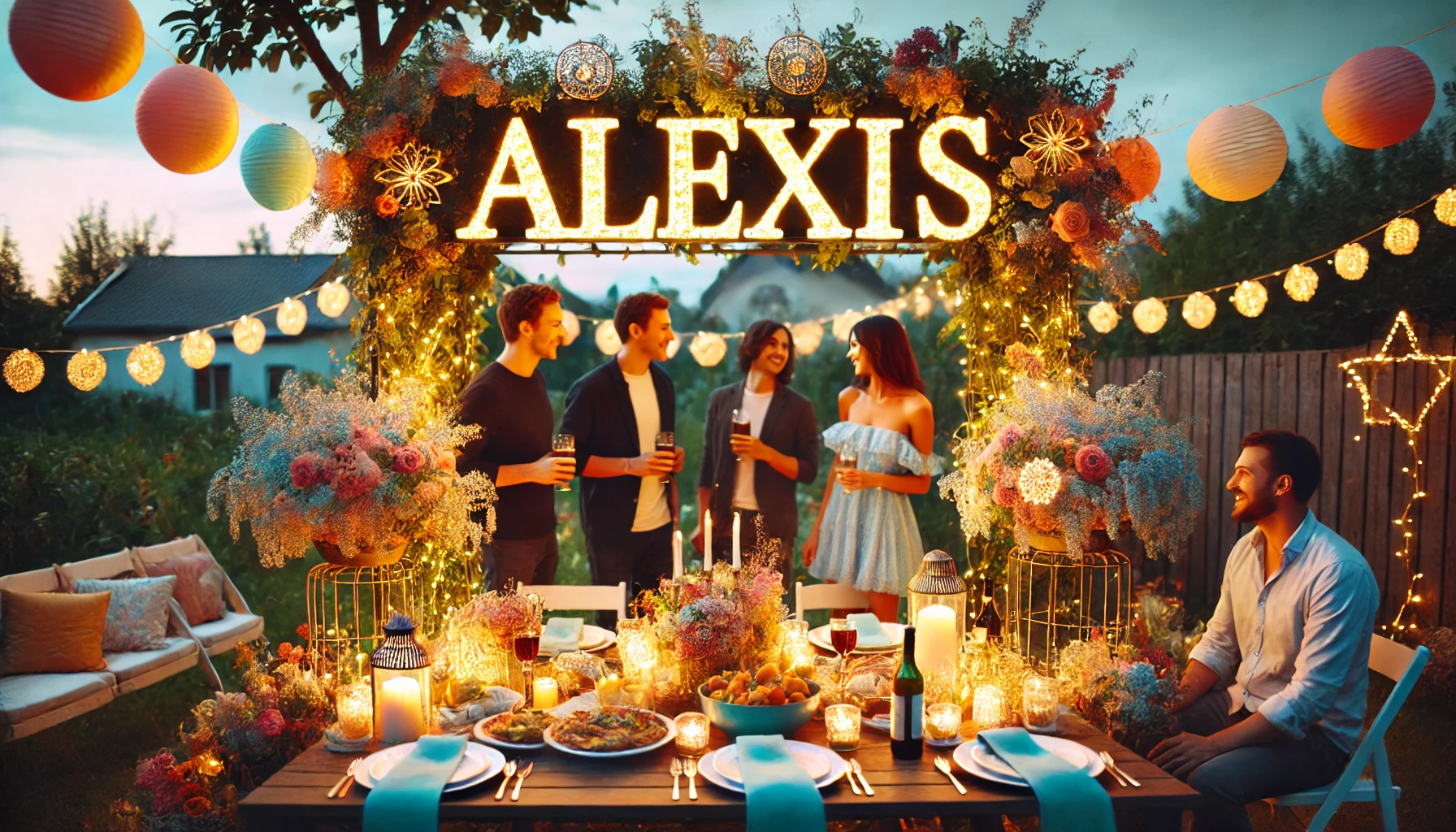 Celebration of name day and name - Alexis