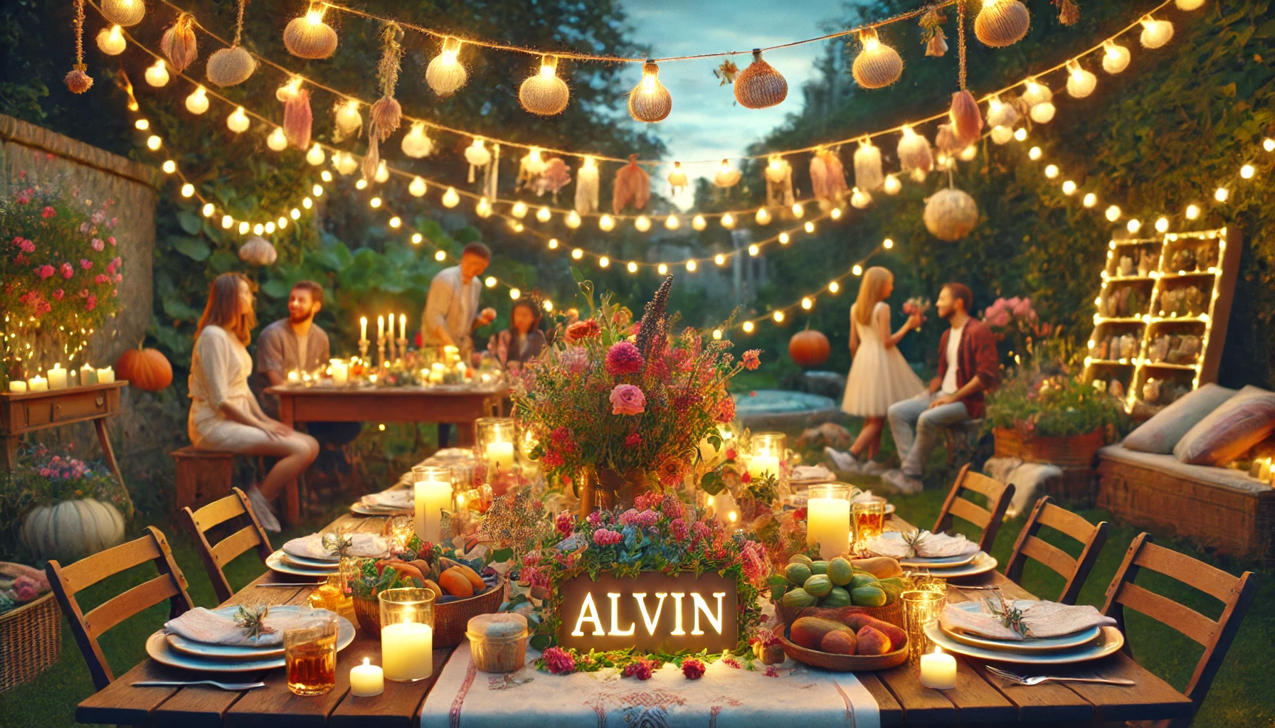 Celebration of name day and name - Alvin
