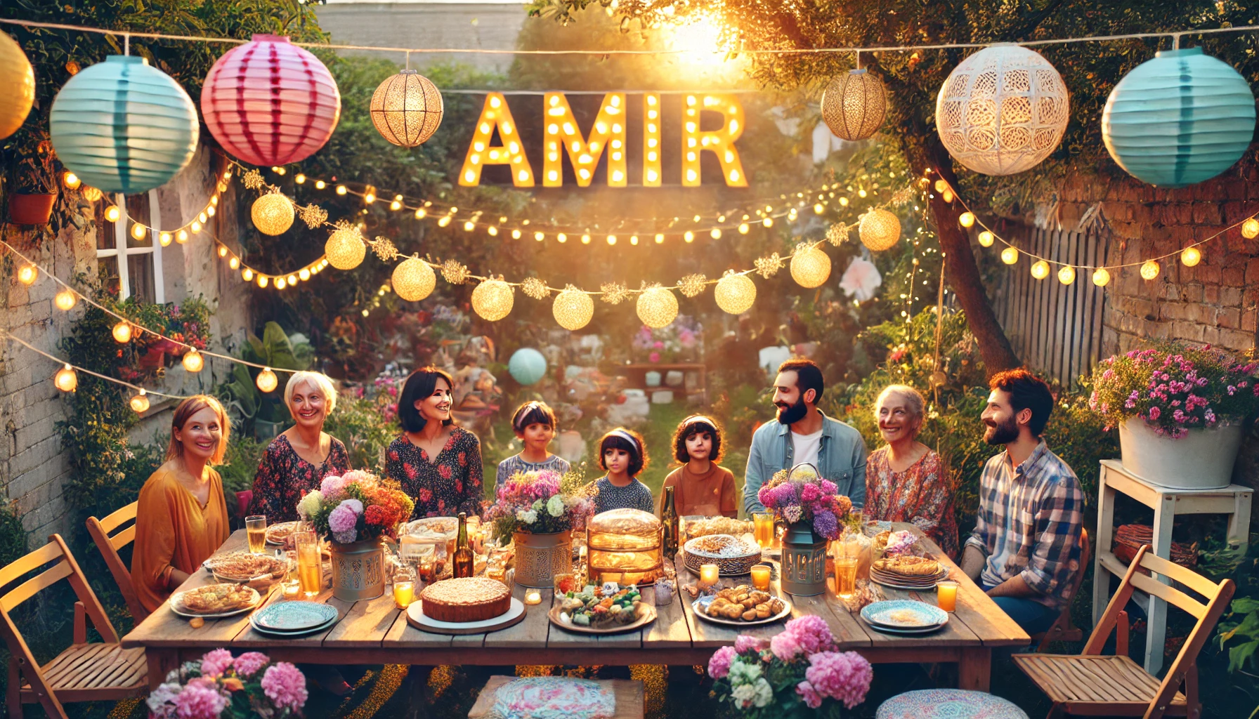 Celebration of name day and name - Amir