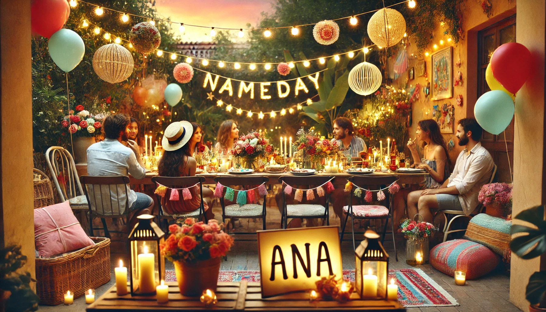 Celebration of name day and name - Ana