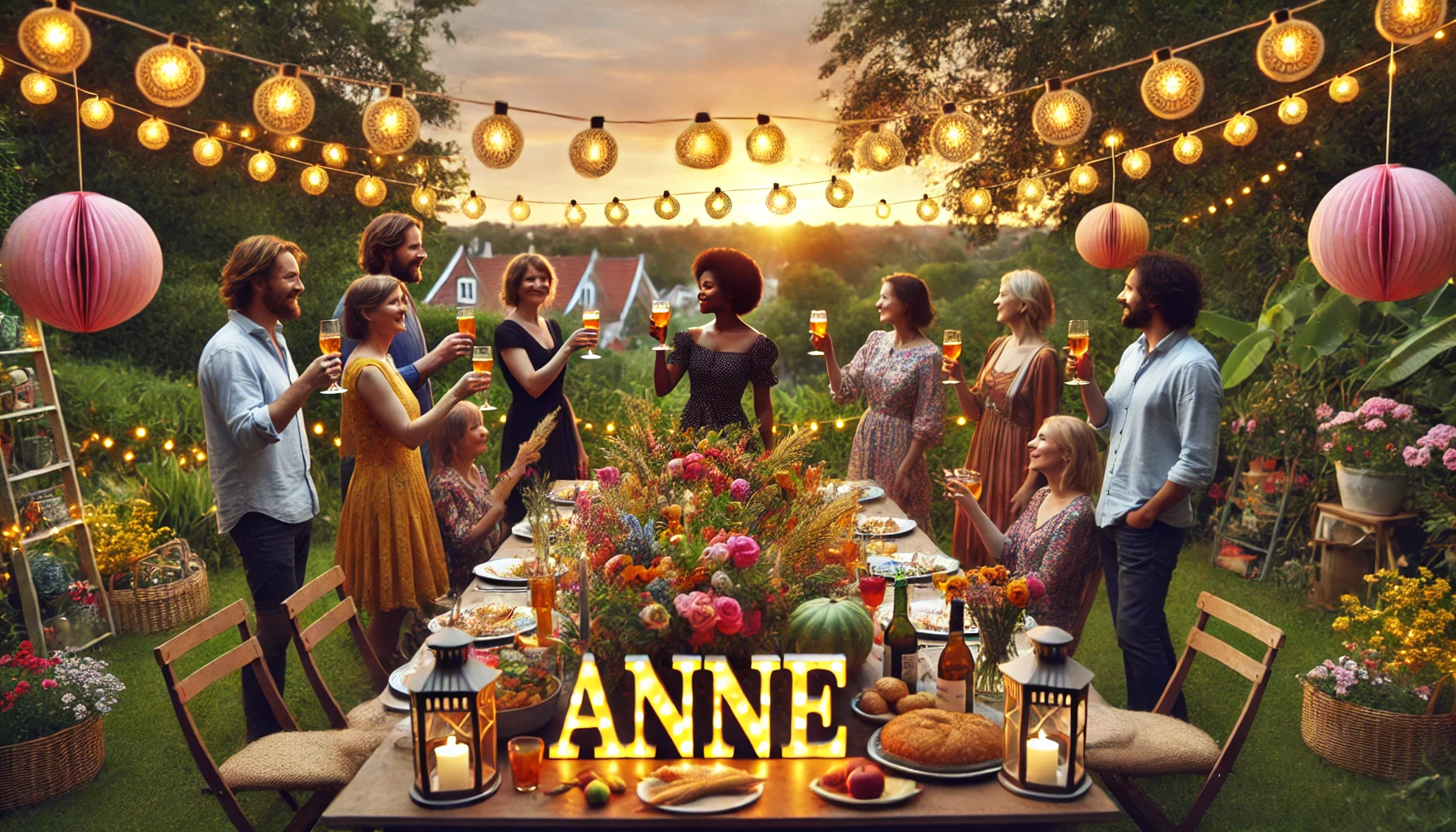 Celebration of name day and name - Anne