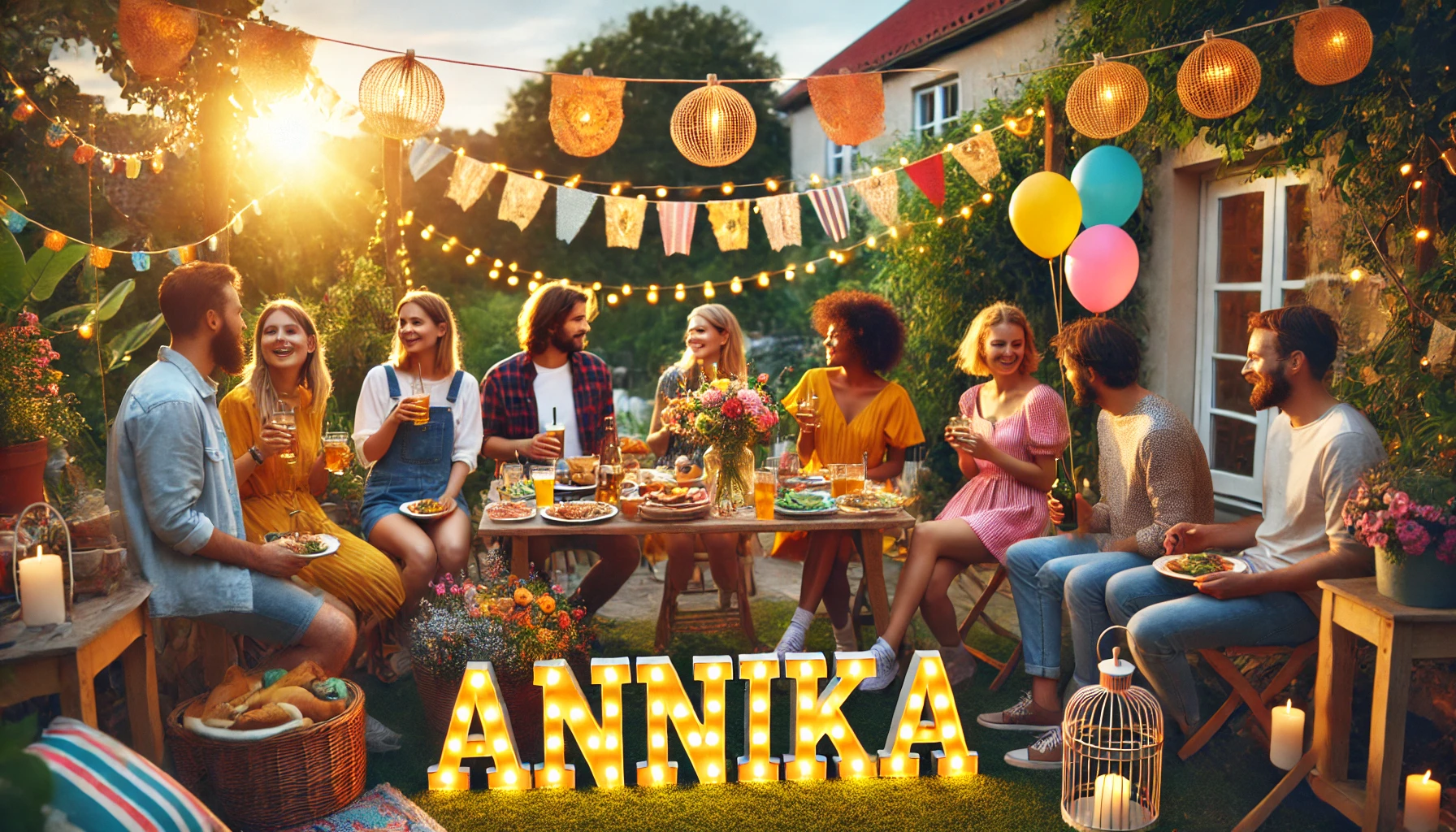 Celebration of name day and name - Annika