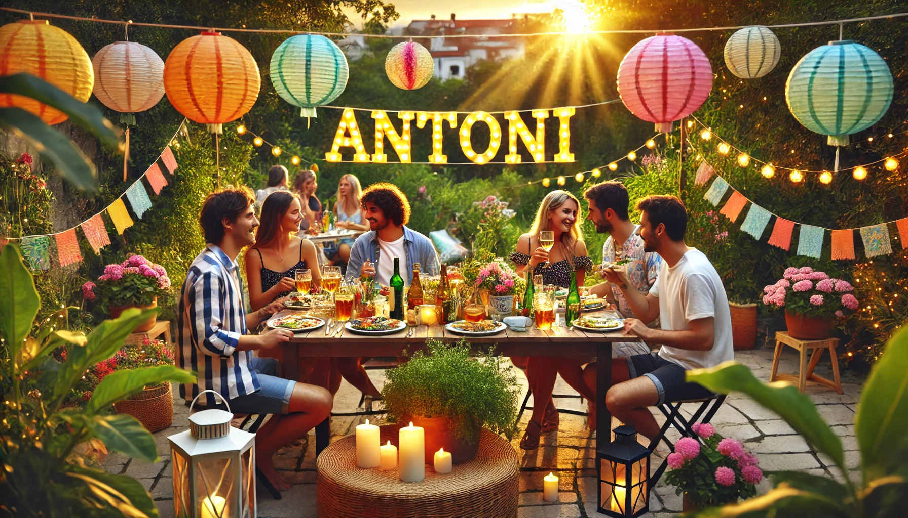Celebration of name day and name - Antoni