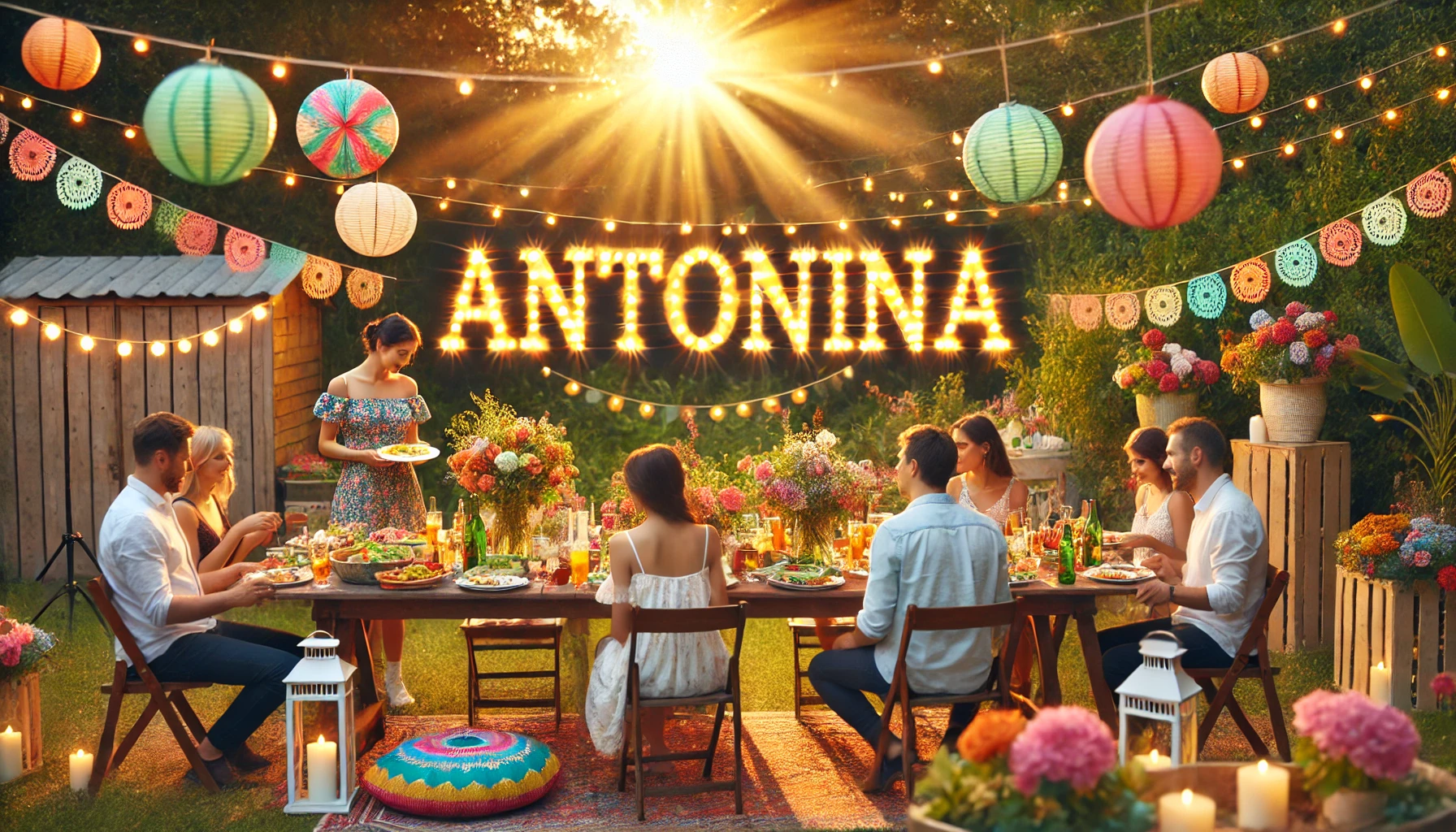 Celebration of name day and name - Antonina