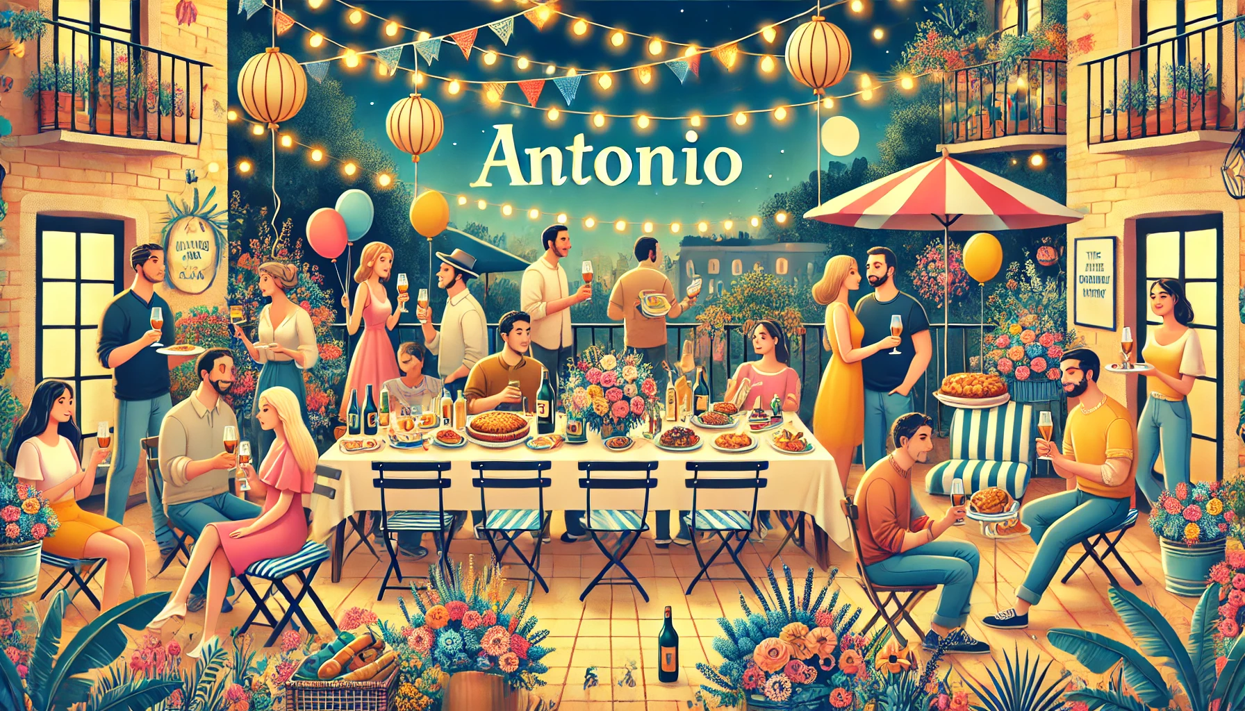 Celebration of name day and name - Antonio