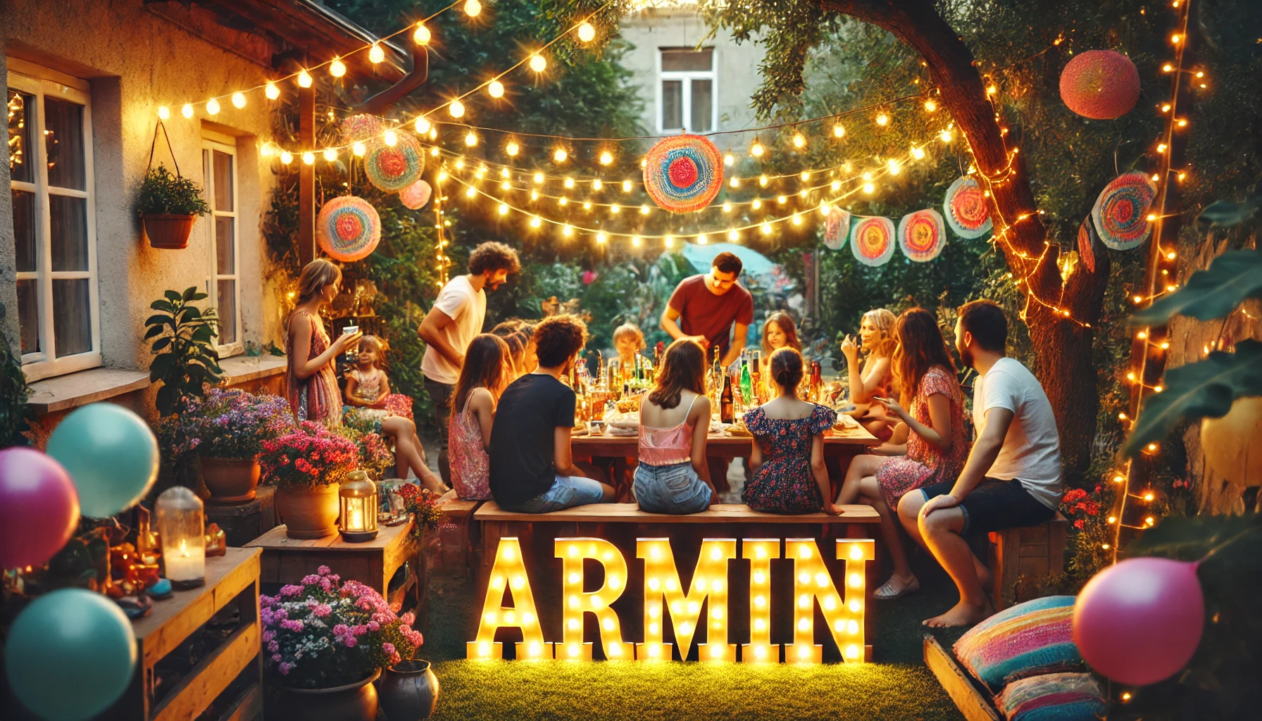 Celebration of name day and name - Ármin
