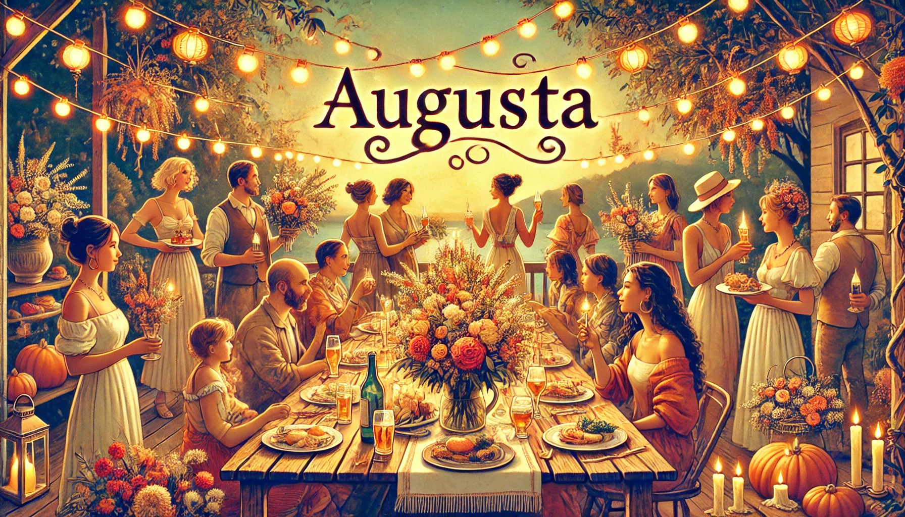 Celebration of name day and name - Augusta